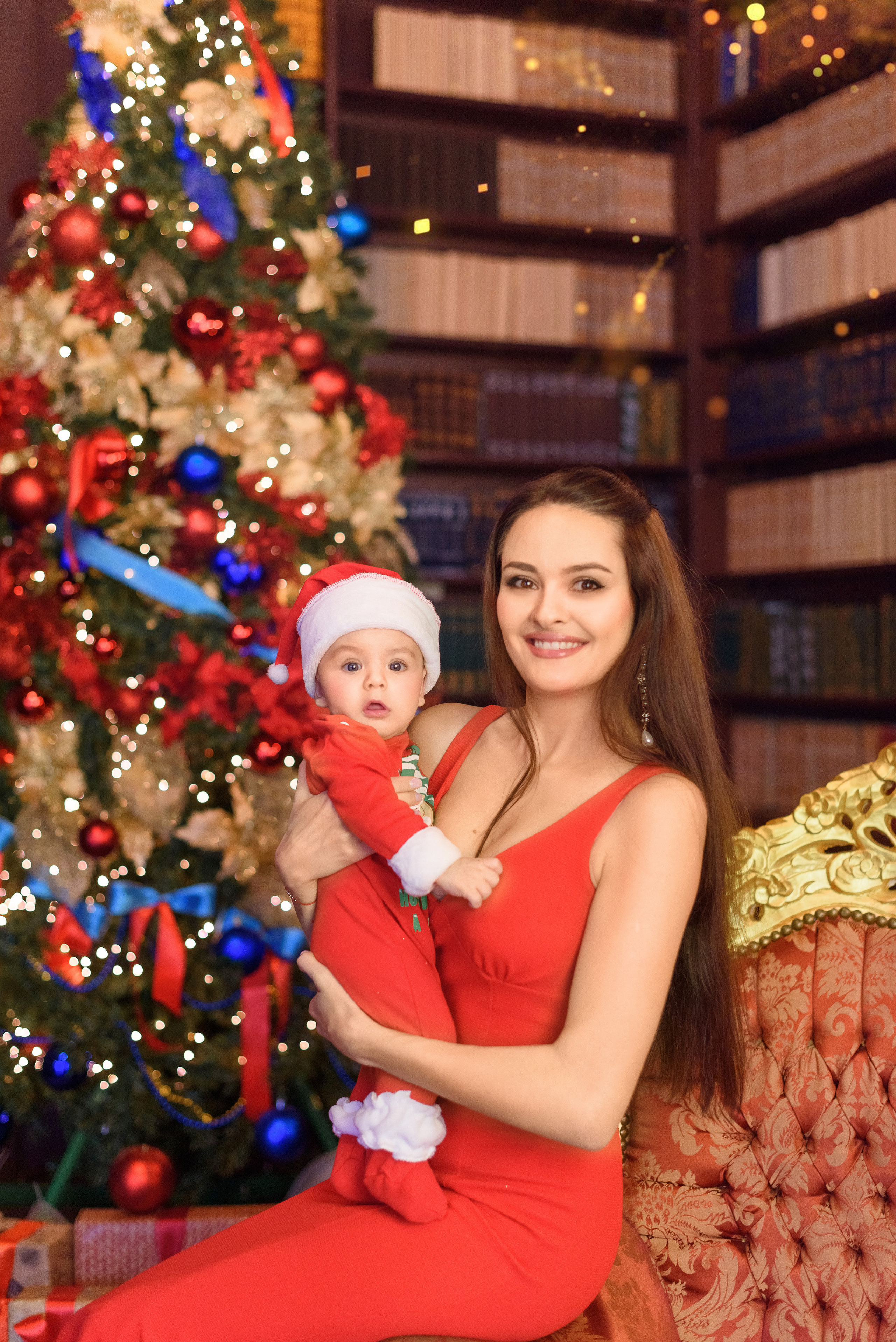 Новогодняя семейная съёмка. Семейный фотограф и фотограф новорожденных в Вильнюсе Ирина Беленкевич