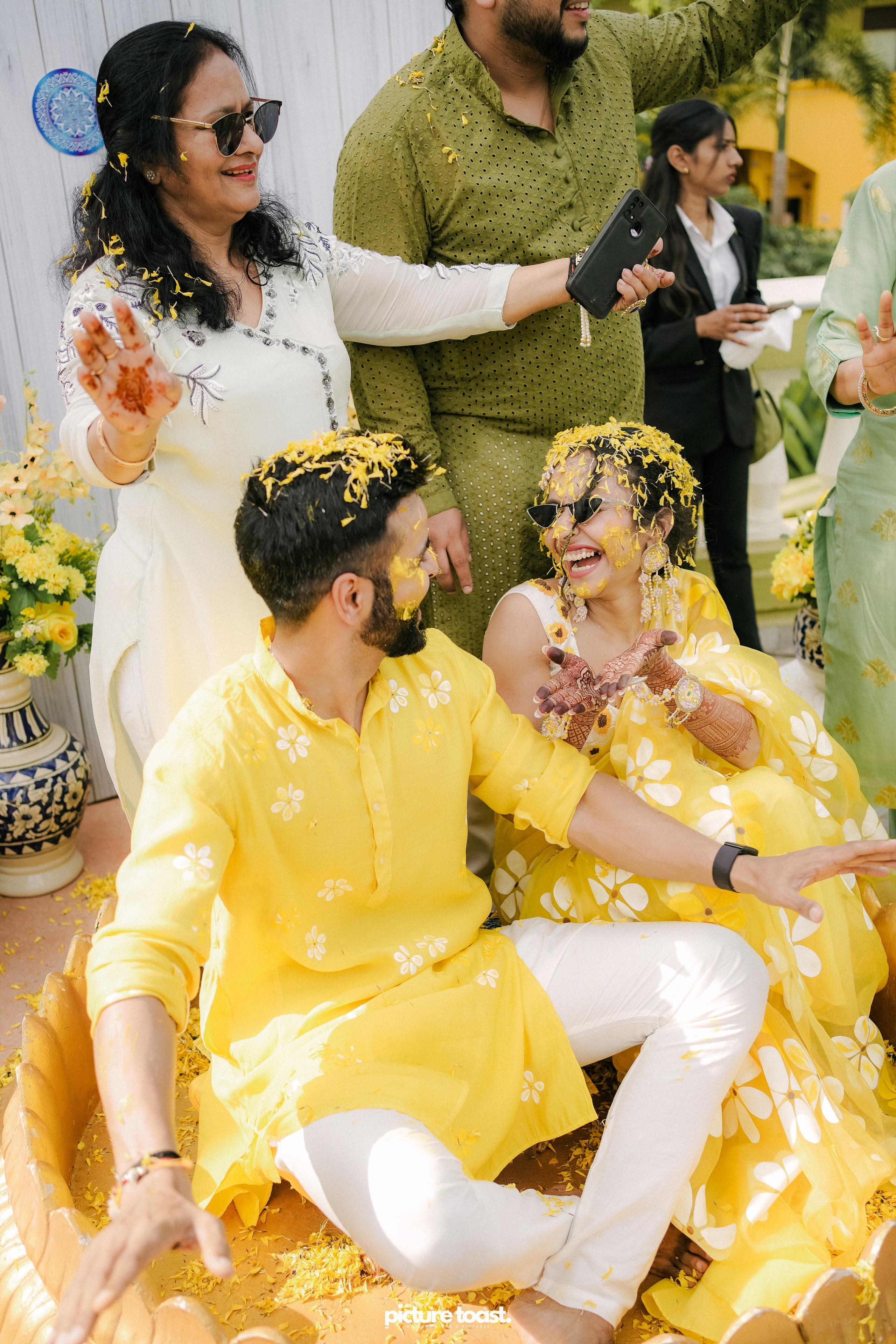 Haldi Hues Ft. Baebie & Goyal. Fine art Wedding Photographers in India & Canada