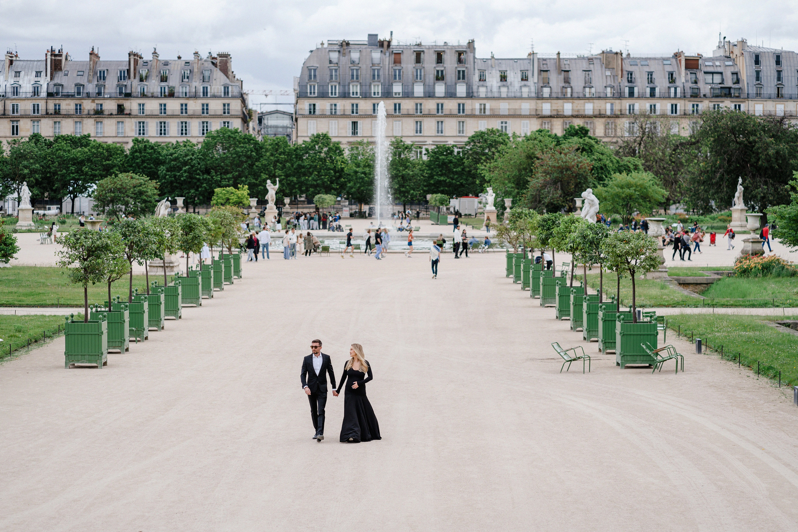 лаконичная фотосессия для пары в Париже