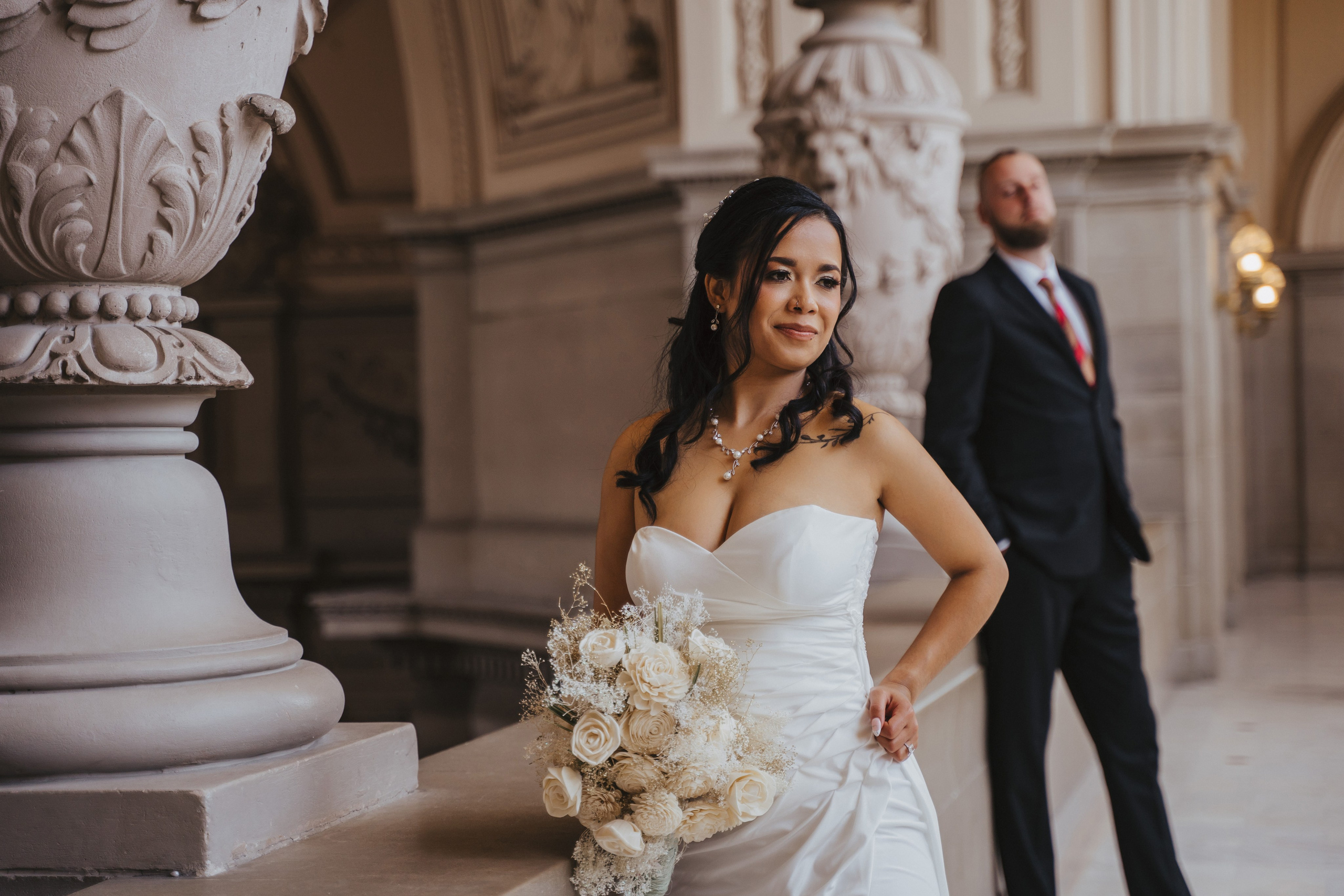 City Hall. Wedding family photographer and videographer California San Francisco Bay Area