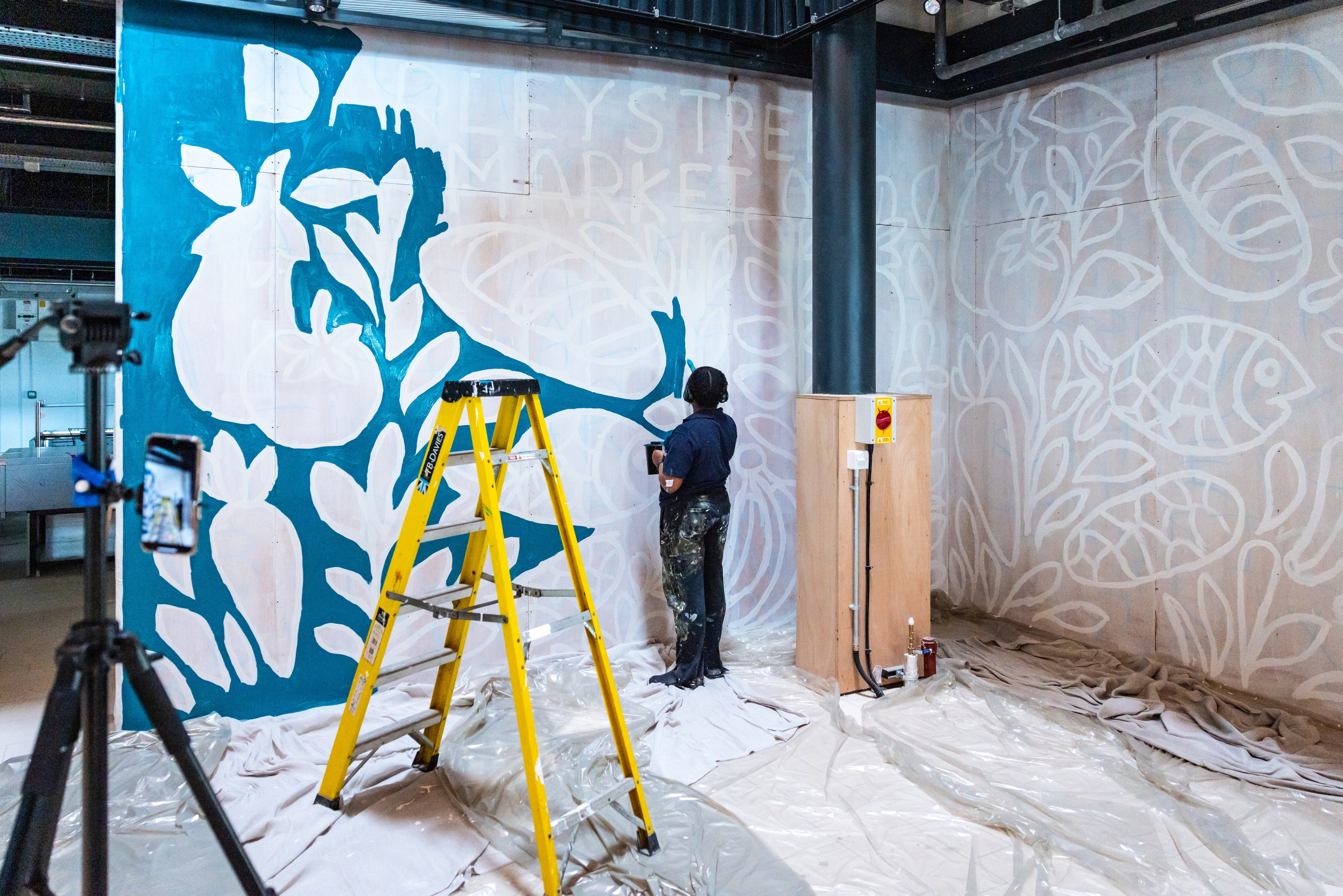 Darley Street Market Mural. Professional Portrait & Event Photographer in West Yorkshire, travels across UK