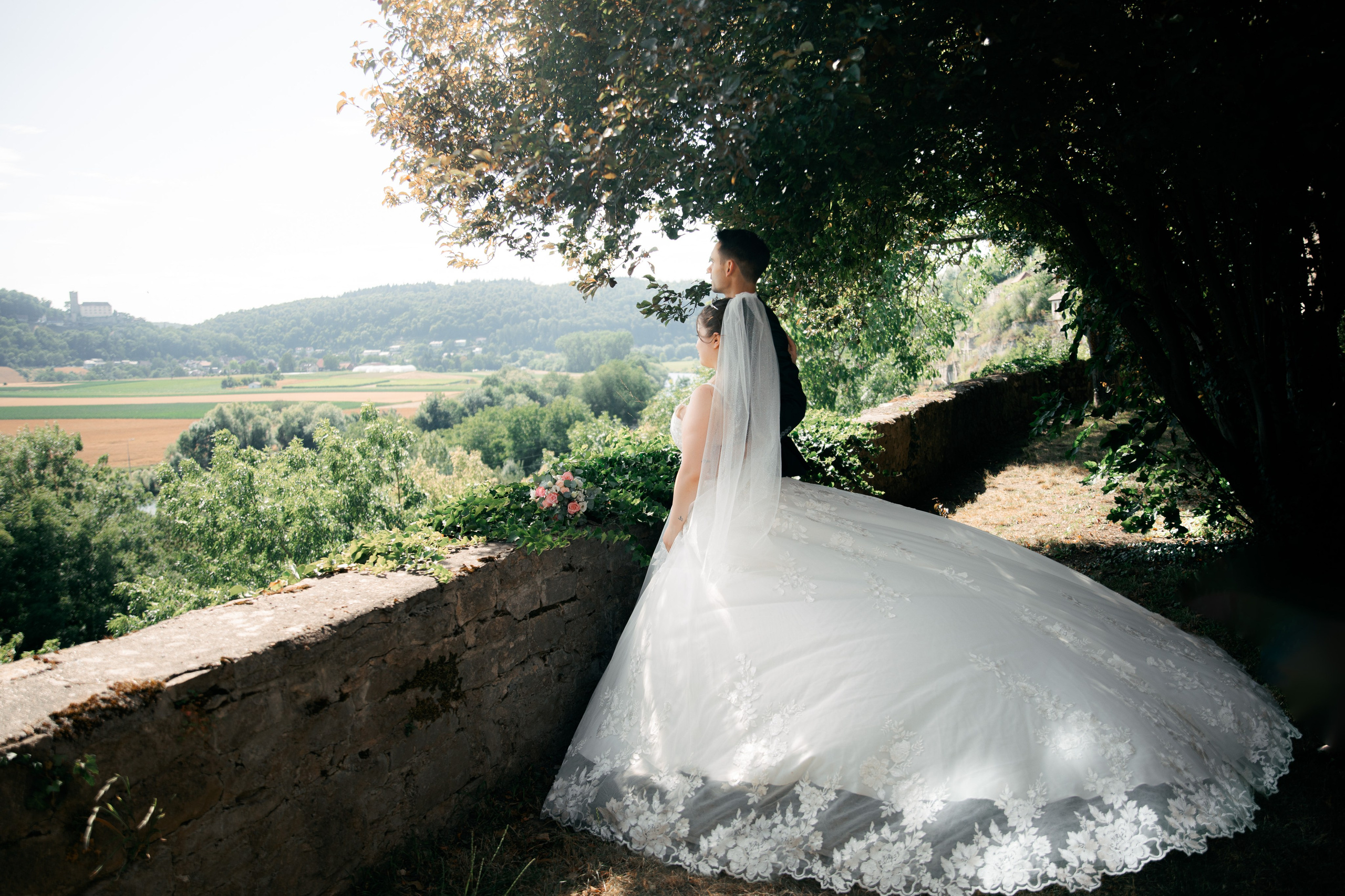 Hochzeit im Schloss Horneck. Fotograf für Hochzeits- und Familienfotos in Buchen (Odenwald) Mosbach