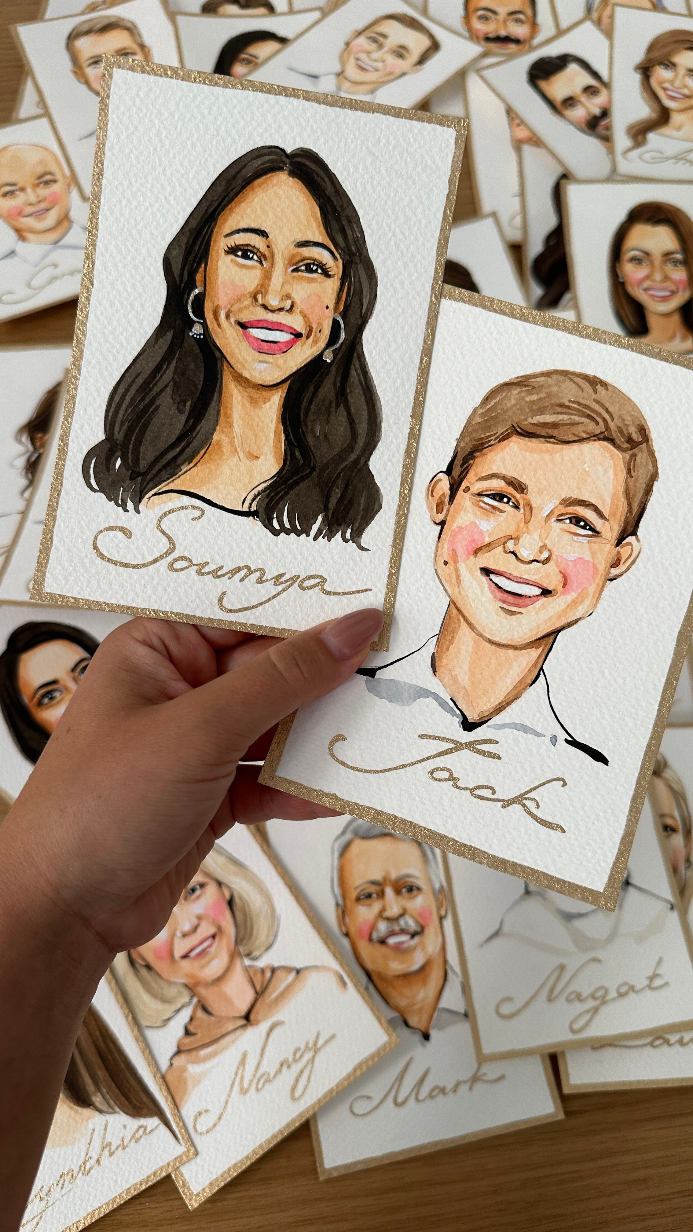 Wedding Seatings Cards. InnaIllustrator