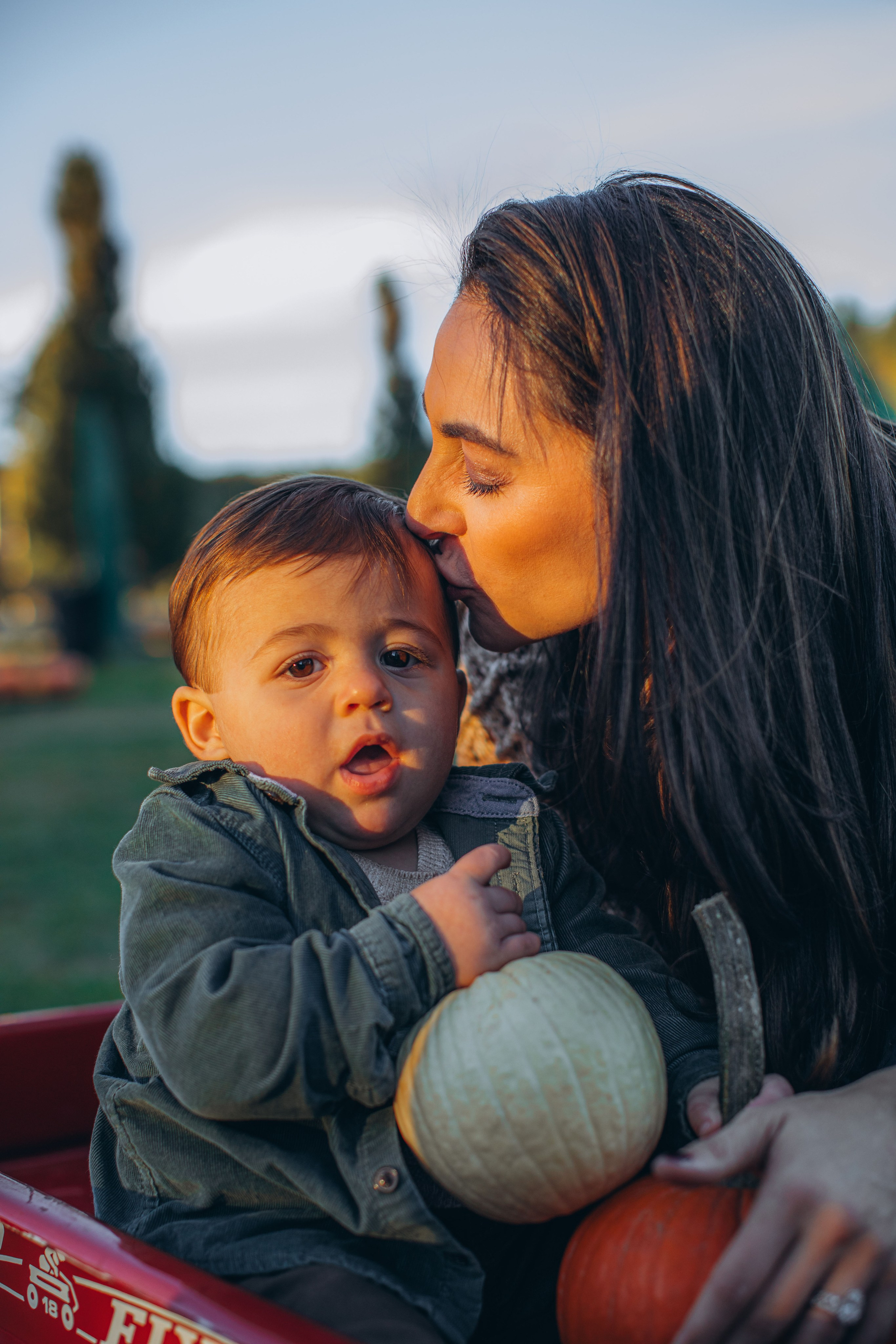 Victoria, Nick, Grayson and Noah at Harvest Moon Farm. Love Through Photo