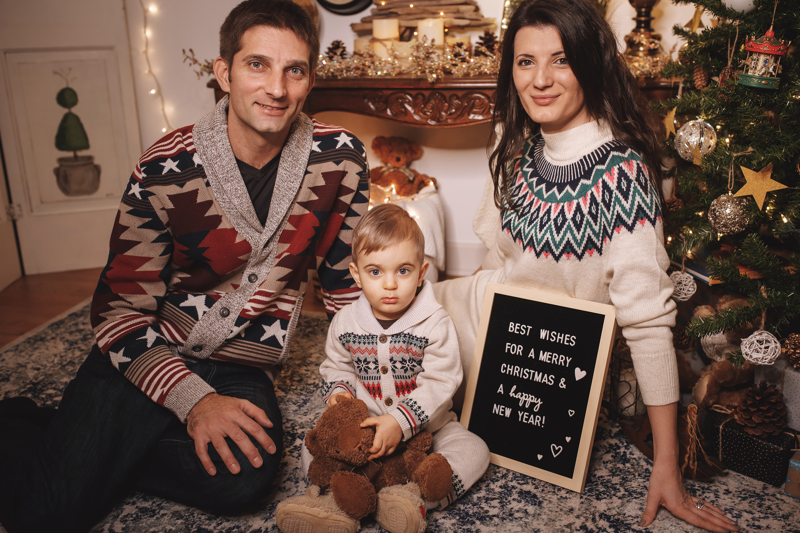 12.10.2019 Christmas Family Photoshoot 16. Wedding family event photographer in Chicago Nick Yushevich
