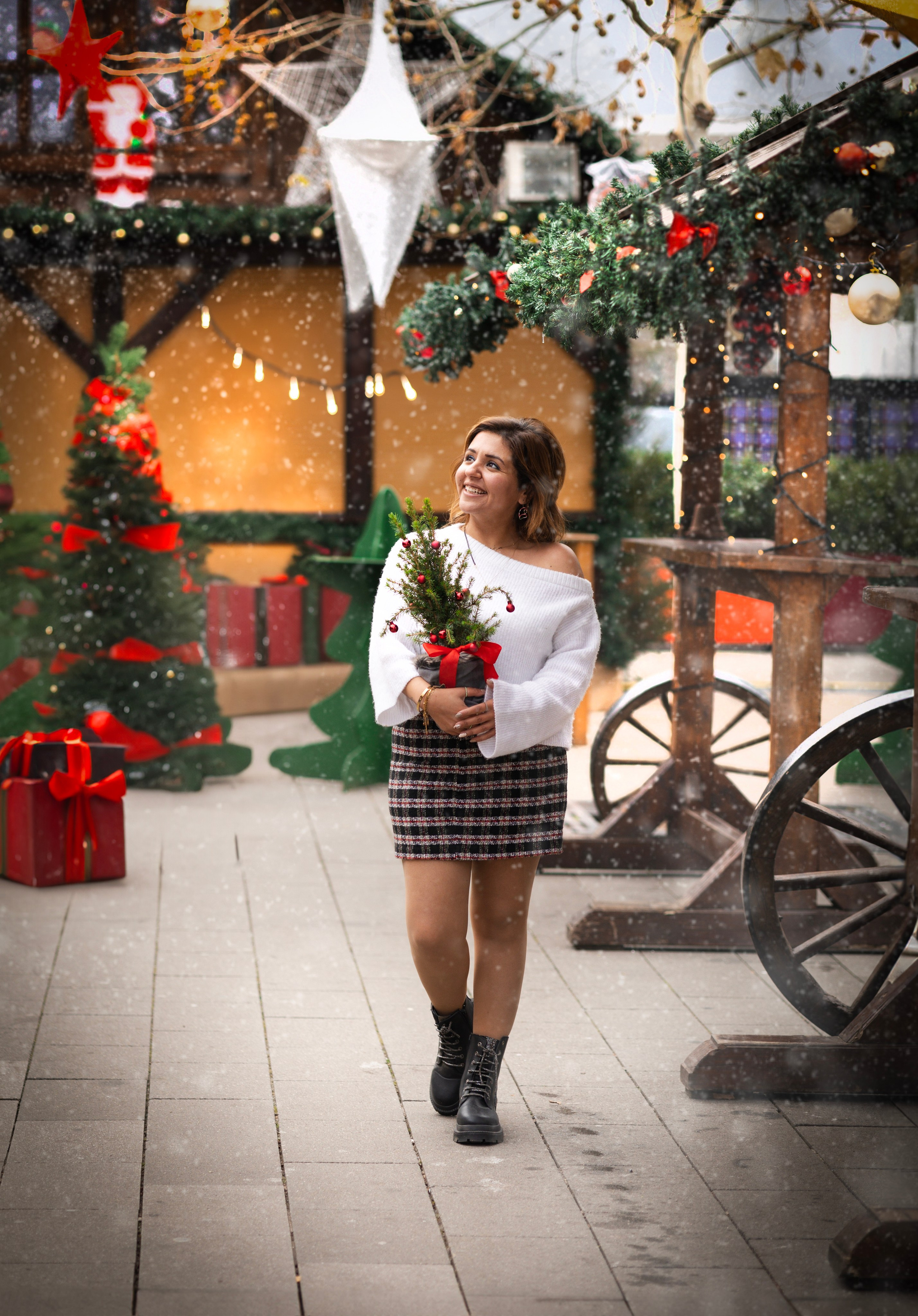 Sandra and Christmas. Photographer in Munich