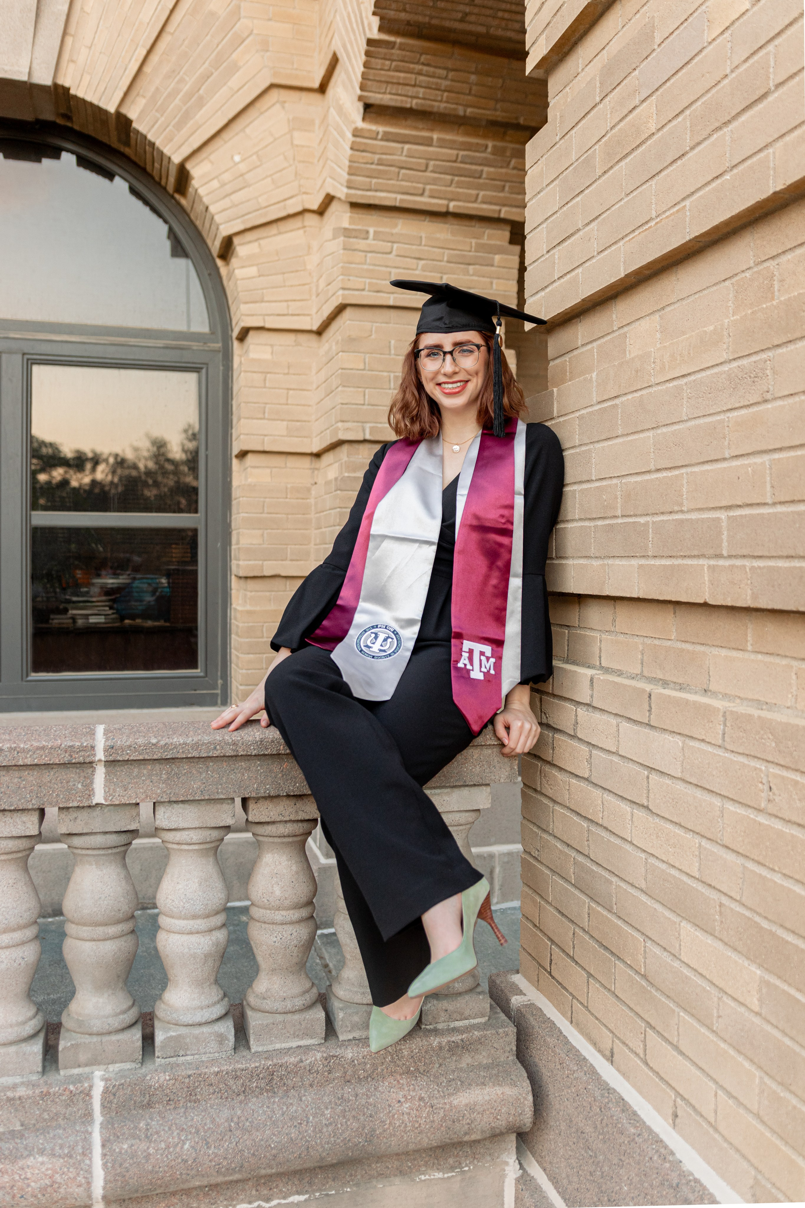 Lexie's graduation photoshoot at Texas A&M University
