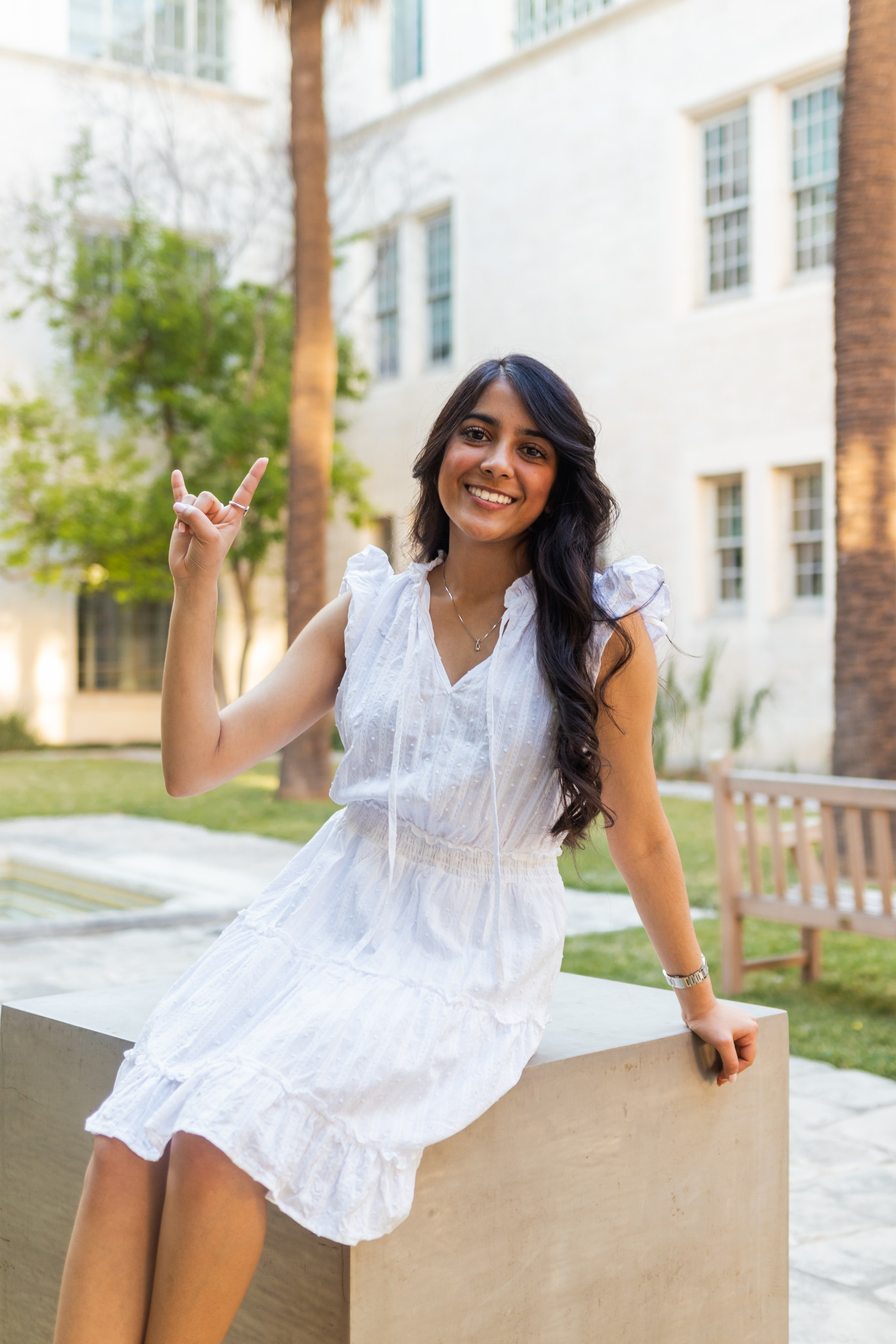 Payal’s graduation photoshoot at the University of Texas Austin