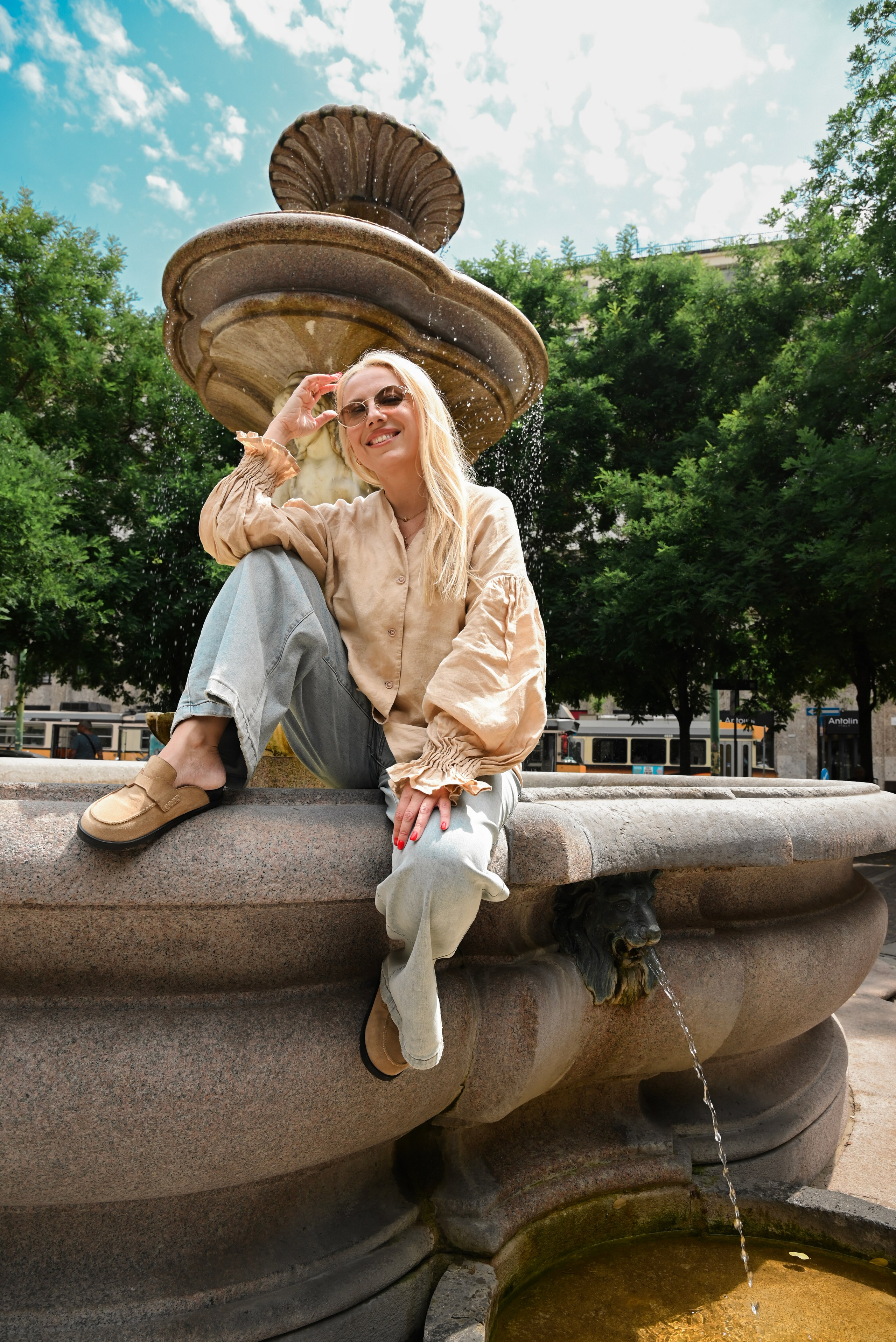 Walking in the center of Milan