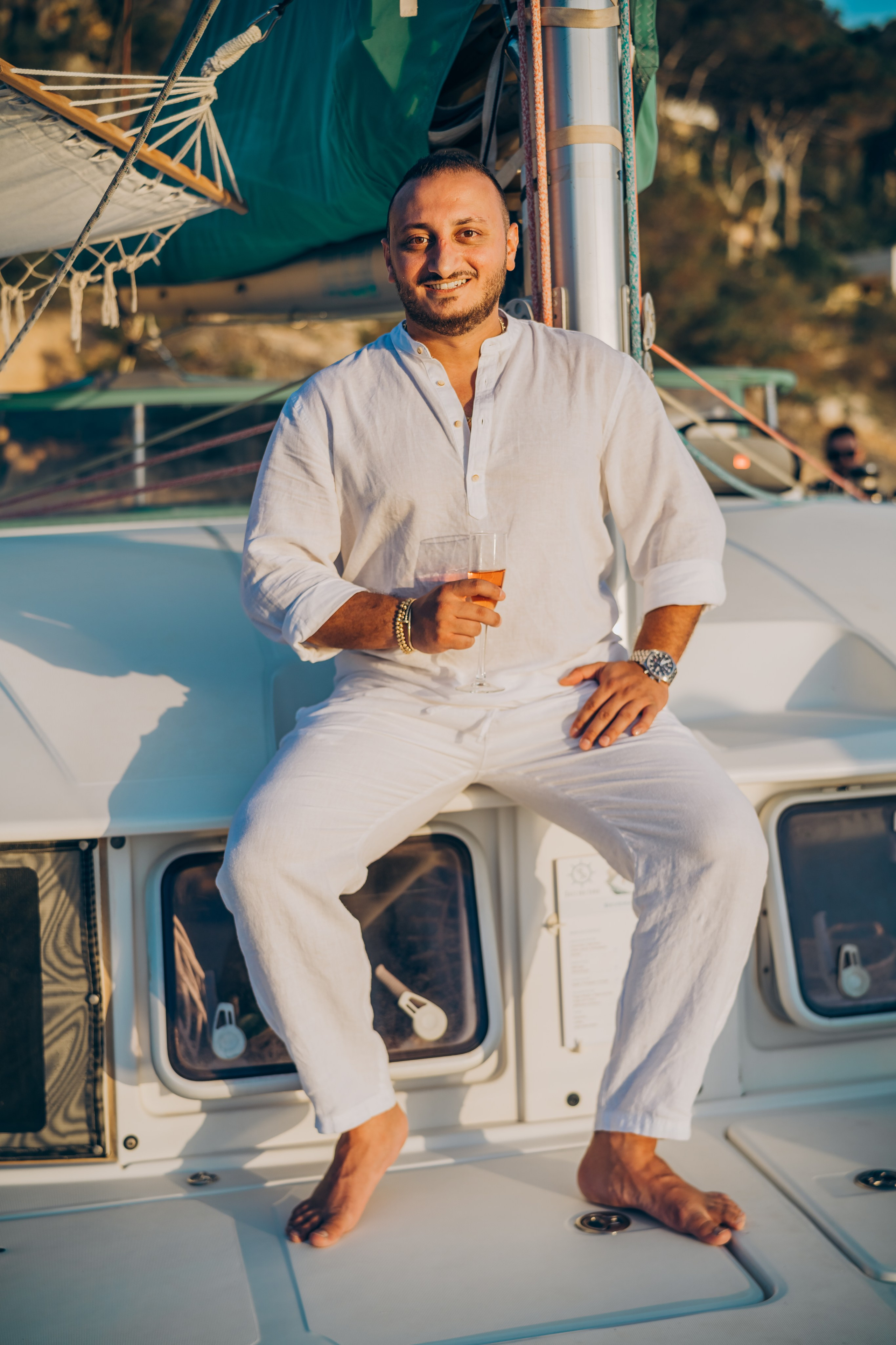 Engagement on a yacht at sunset. Фотограф у Пальма де Майорка