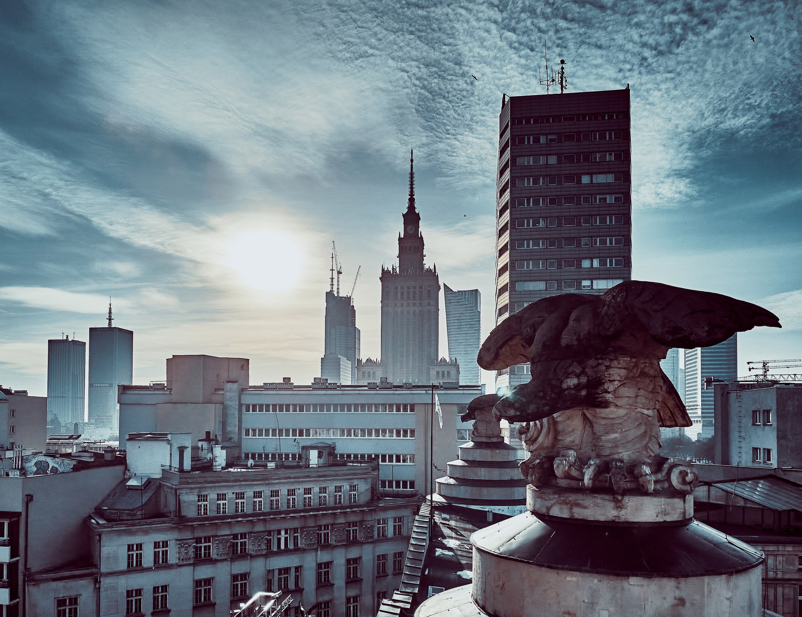 Lotnicza dronowa fotografia Warszawy - Miasto widziane z lotu ptaka. Андрей Шипилов — Фотография & Видеография