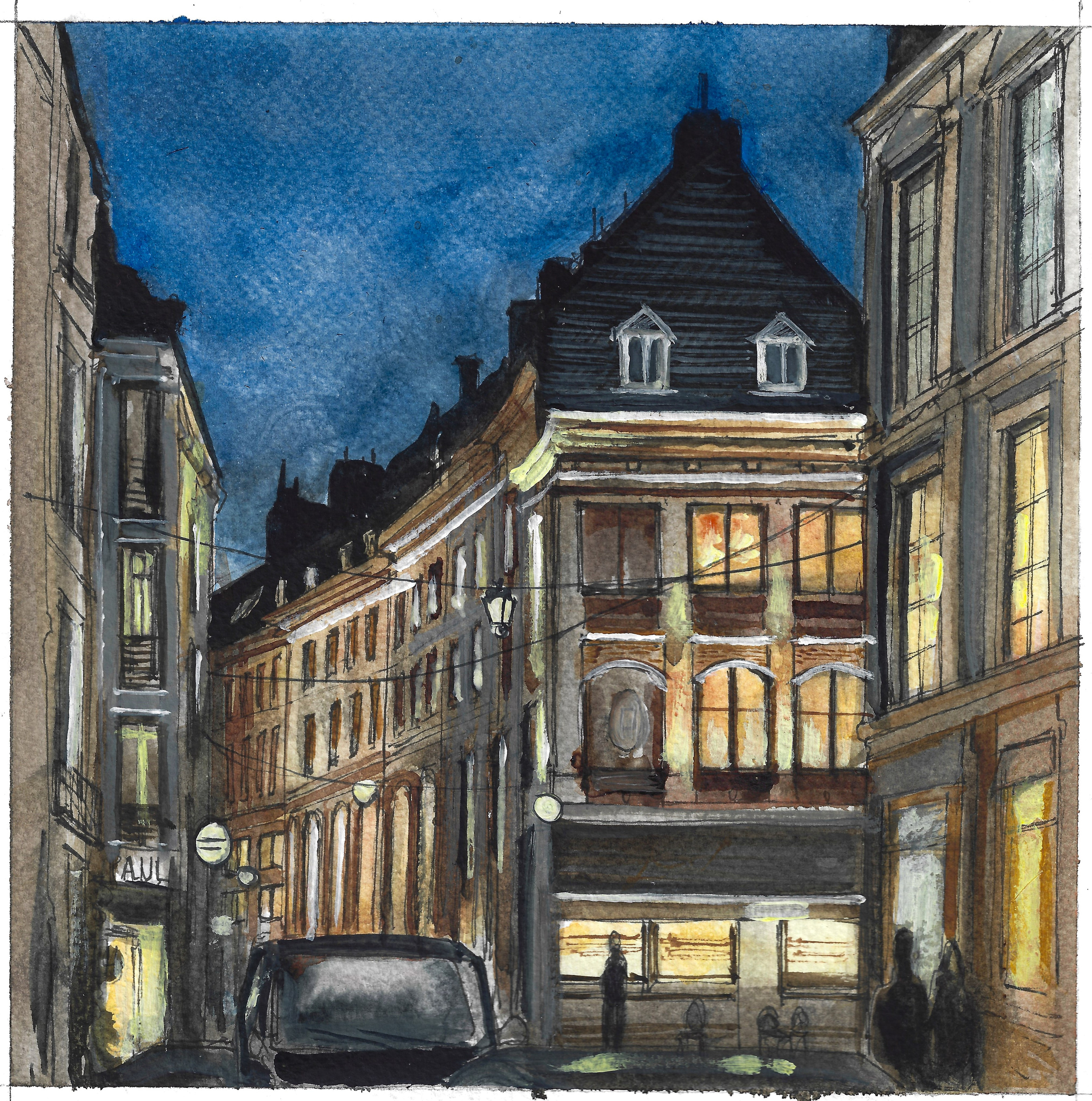 Urban views. Angelina Sorokopud. Artist in Strasbourg