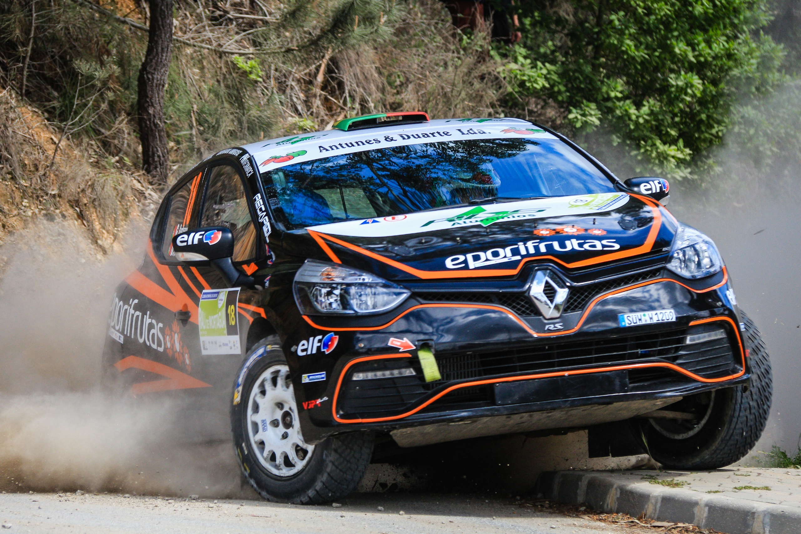 Renault Clio rally car Portuguese Rally Championship