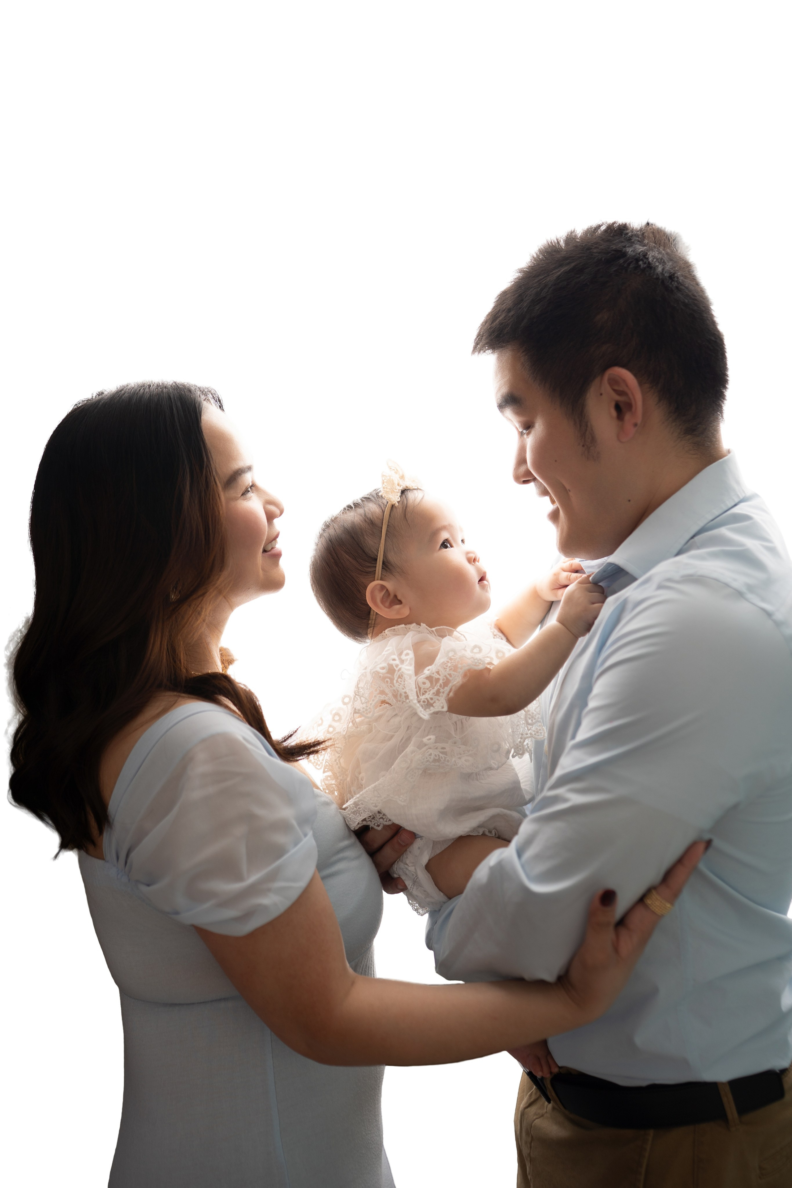 Families in studio. Maternity, family and newborn photography in San Francisco Bay Area