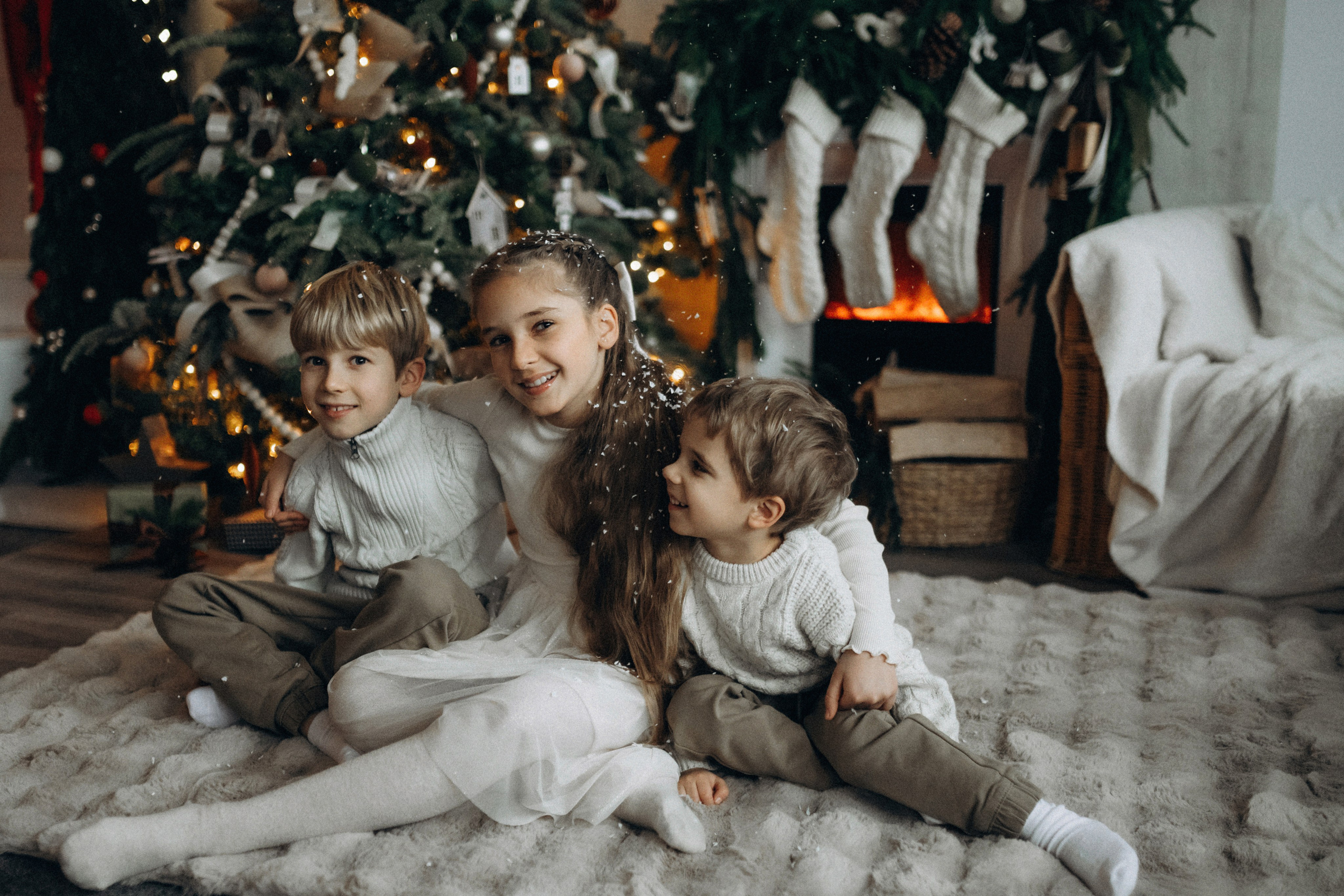 Новогодняя фотосессия в студии. Семейный фотограф Лейпциг, Германия