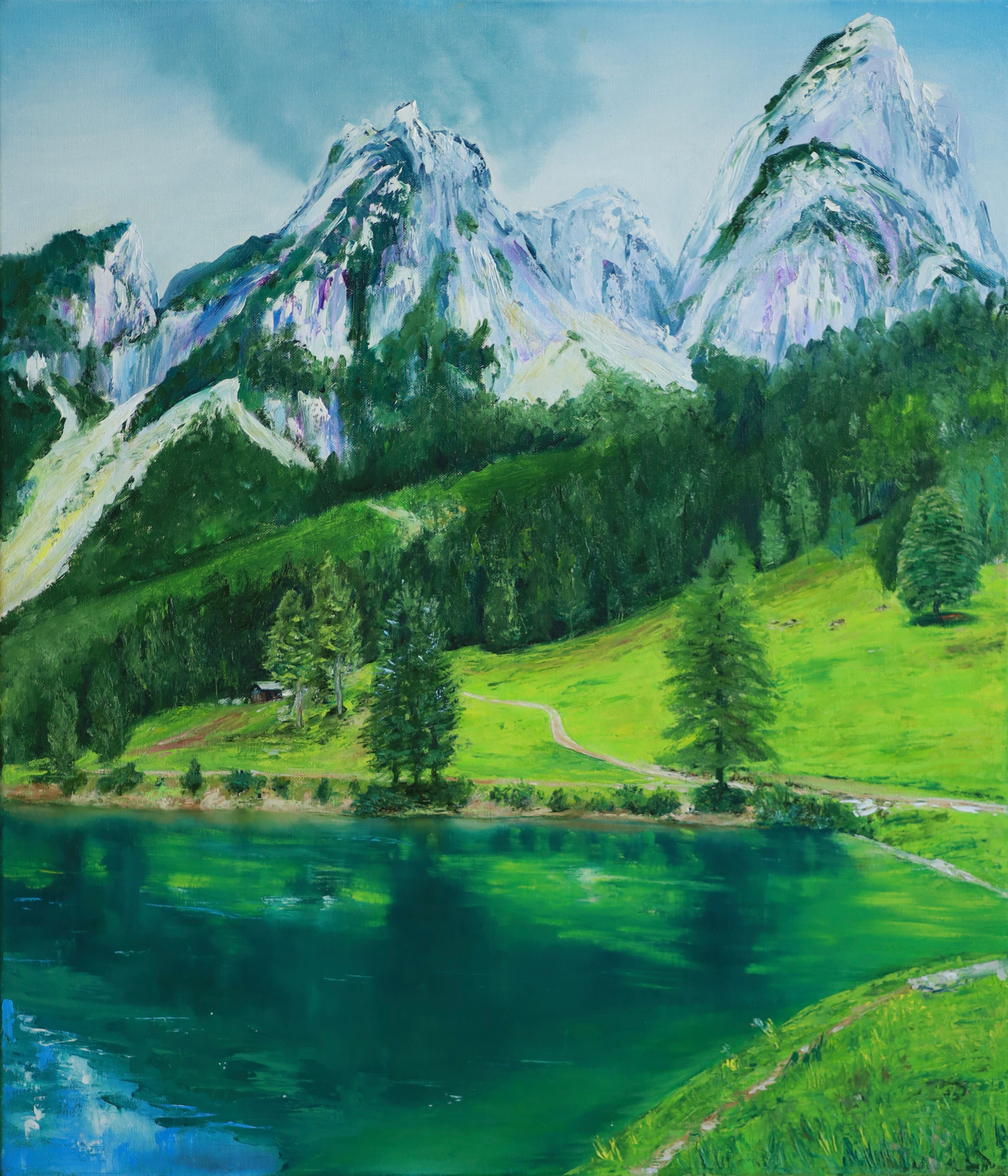 JEZERO GOSAU. GALA художник из г. Харьков в Чехии