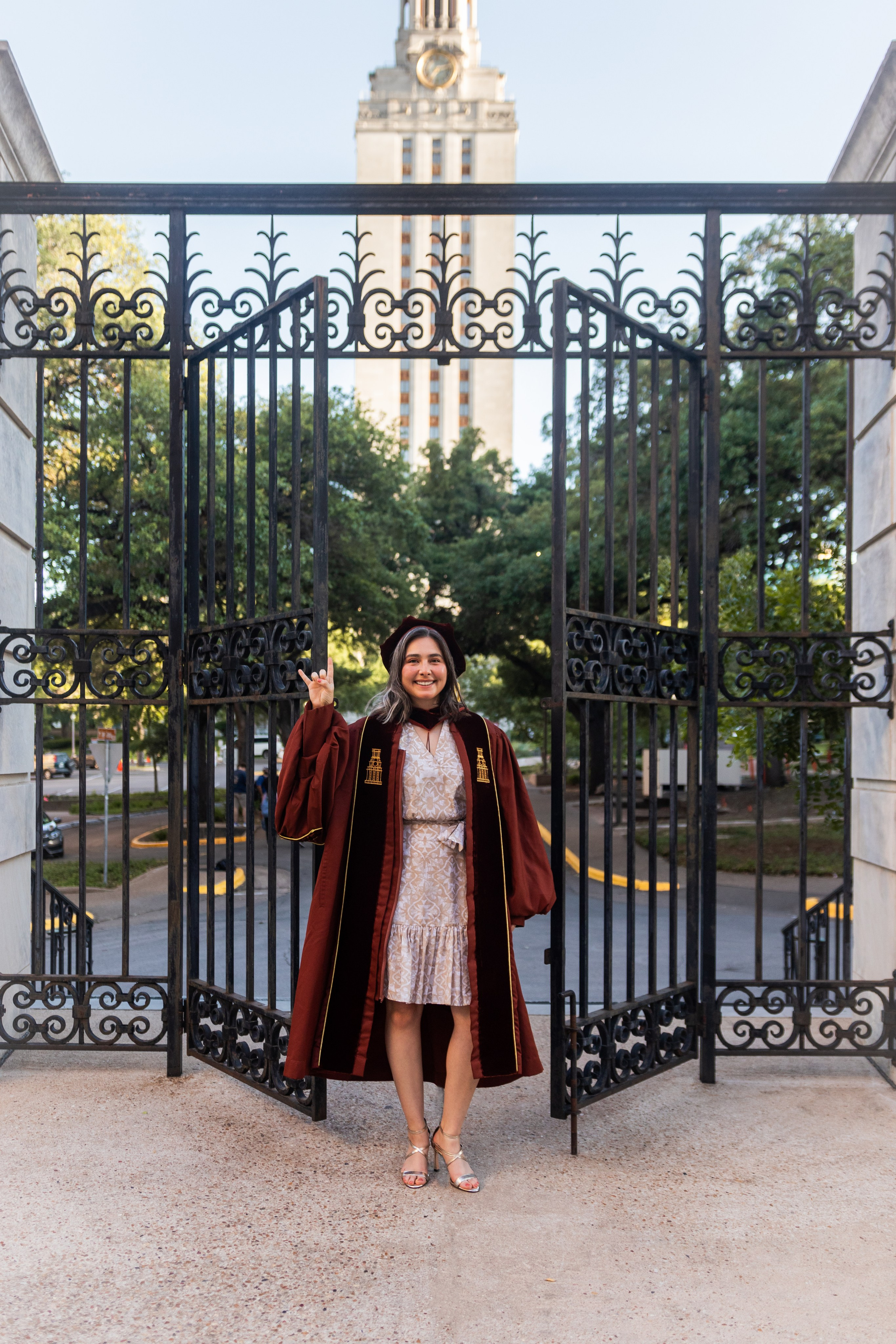 Paola’s graduation photoshoot at the University of Texas Austin