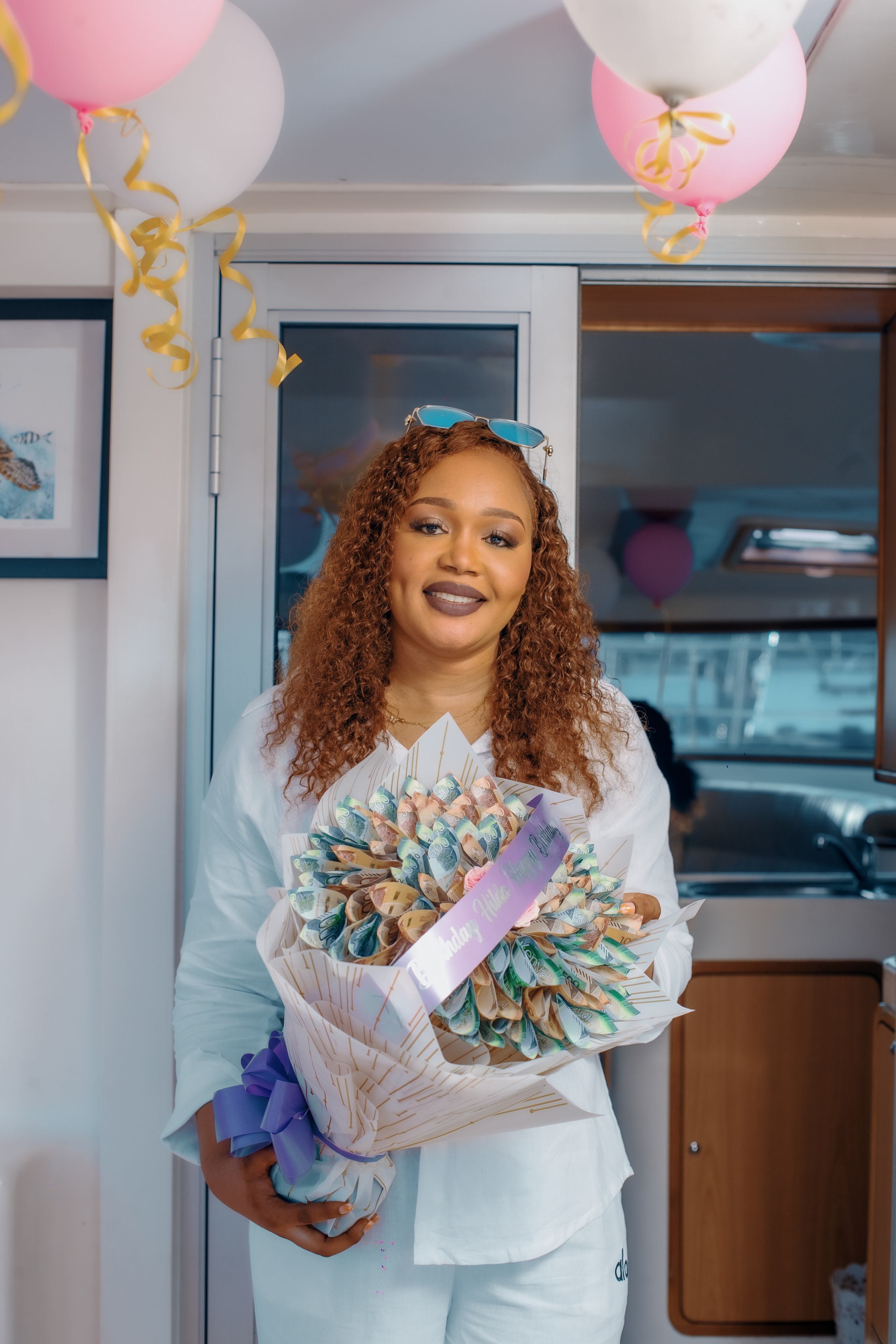 Hilda’s Birthday Yacht ride session. A creative consultant based in Mombasa, Kenya