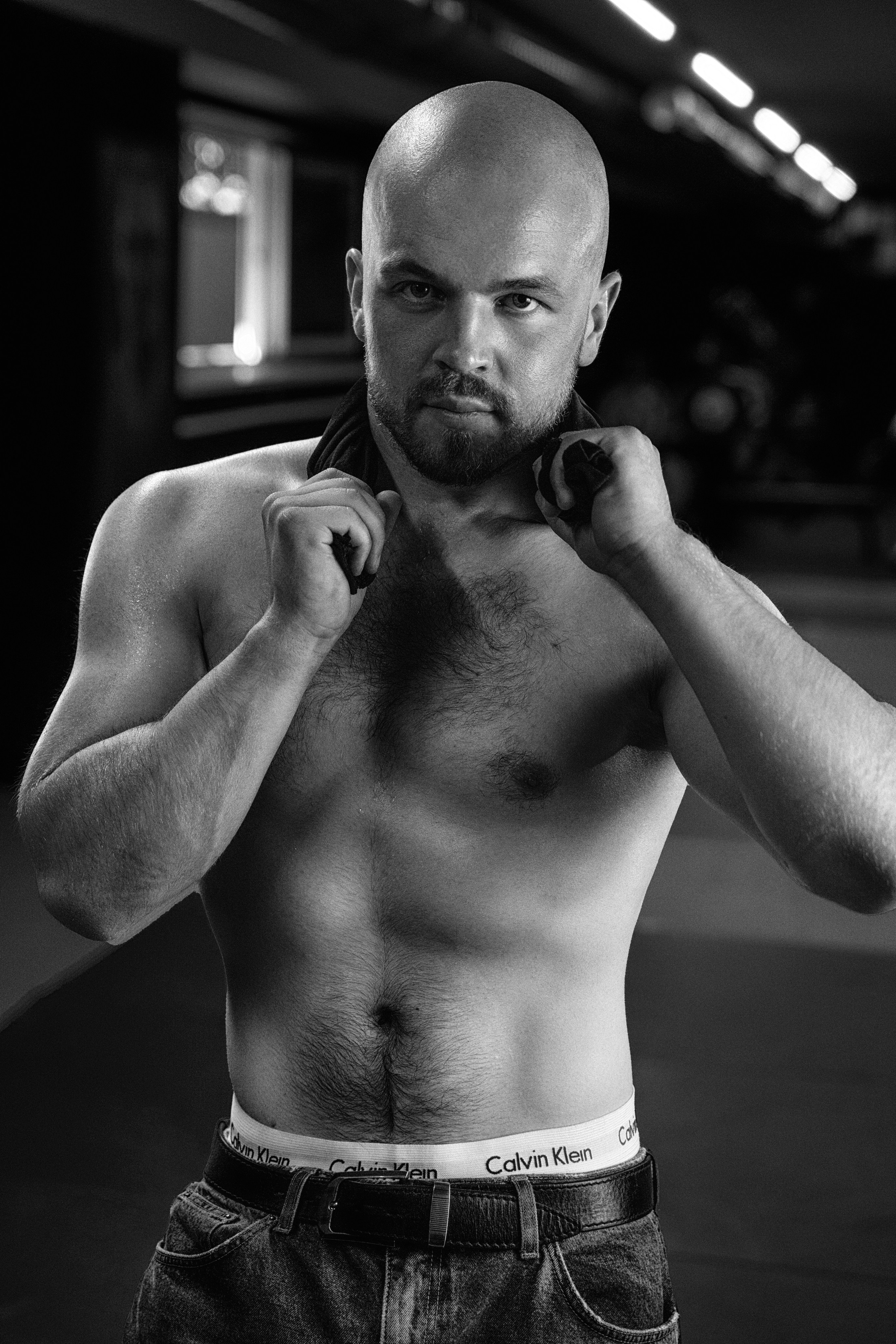 Jay in the boxing gym in Marbella