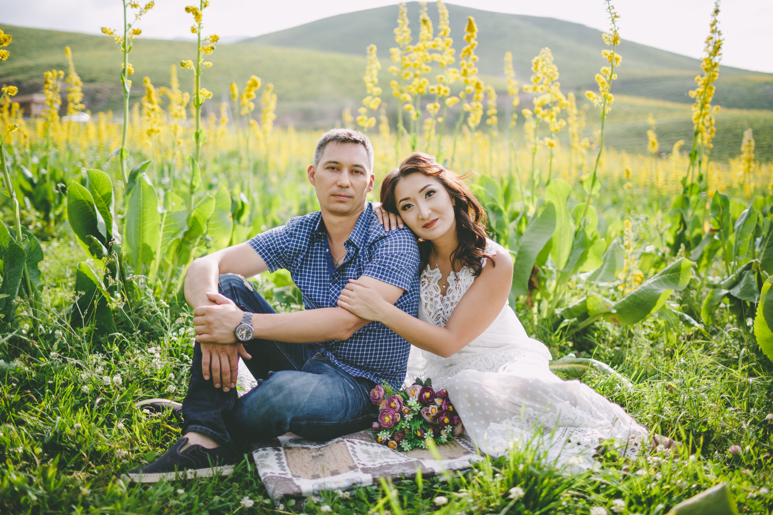 Фотосъемка для двоих в ущелье Чункурчак. Фотограф в Бишкеке Оксана Шувалова