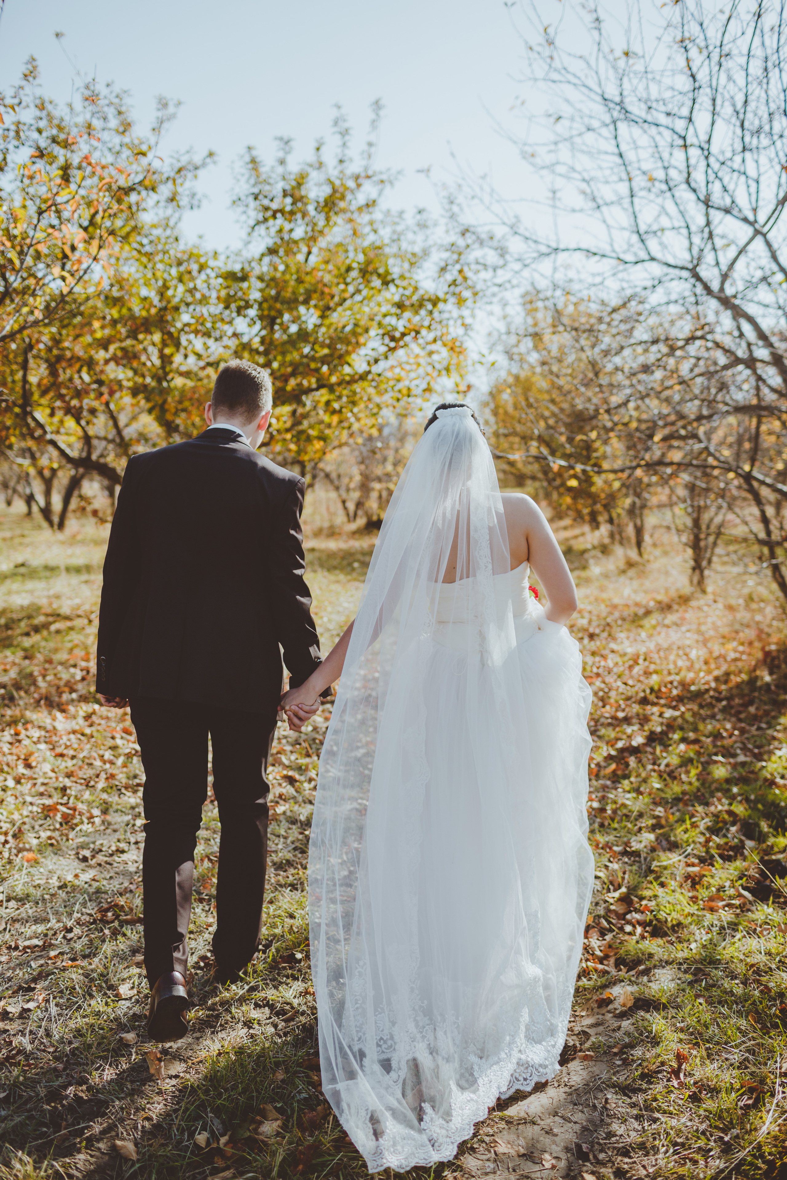 Свадебная фотосессия в яблоневом саду рядом с городом Бишкек. Фотограф в Бишкеке Оксана Шувалова