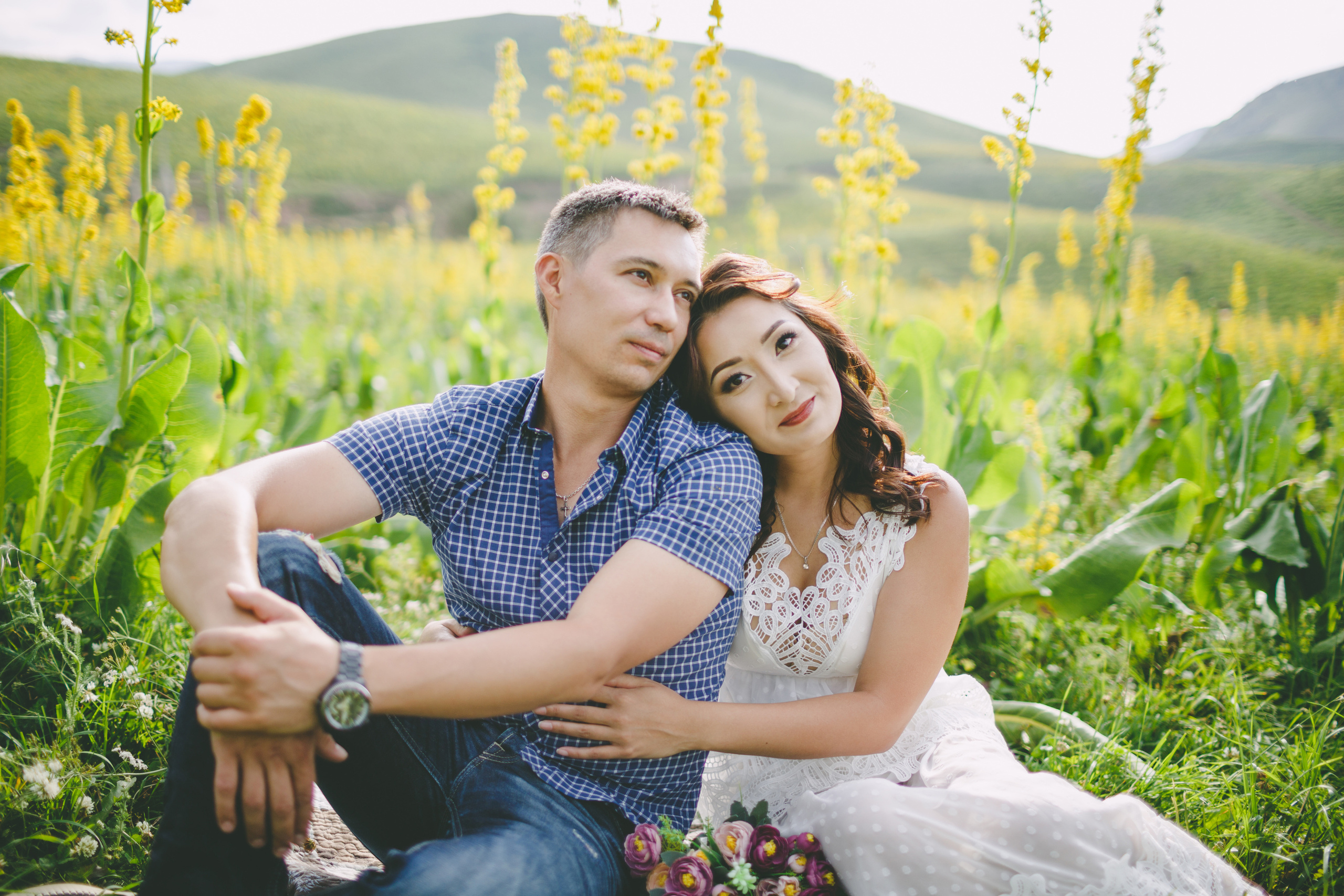 Фотосъемка для двоих в ущелье Чункурчак. Фотограф в Бишкеке Оксана Шувалова