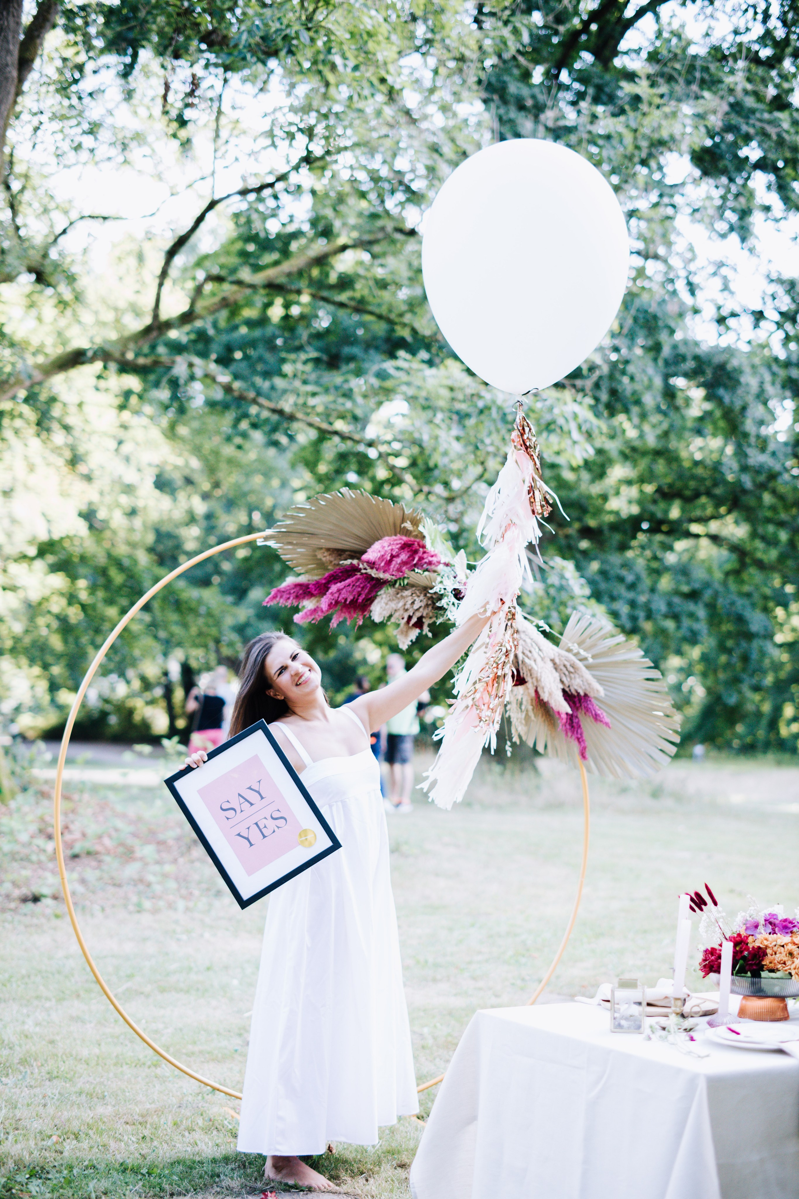 Aufbau Say Yes Deko. Home