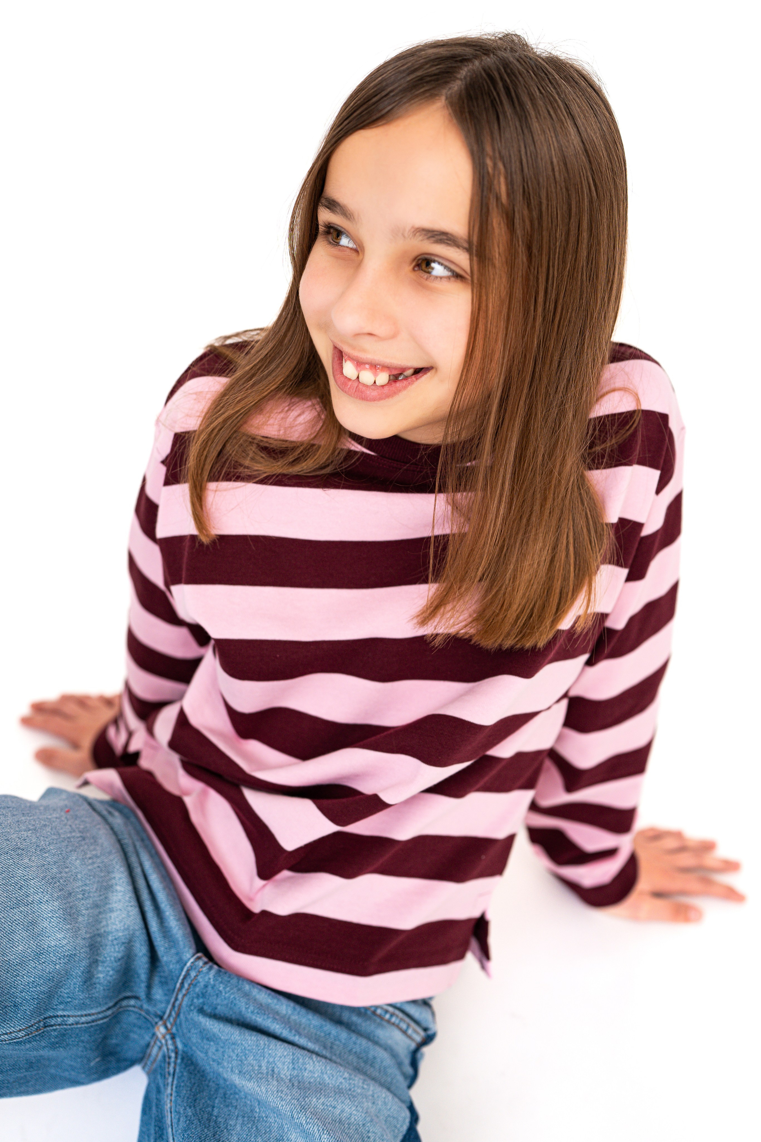 Children’s modeling portfolio session by professional fashion photographer