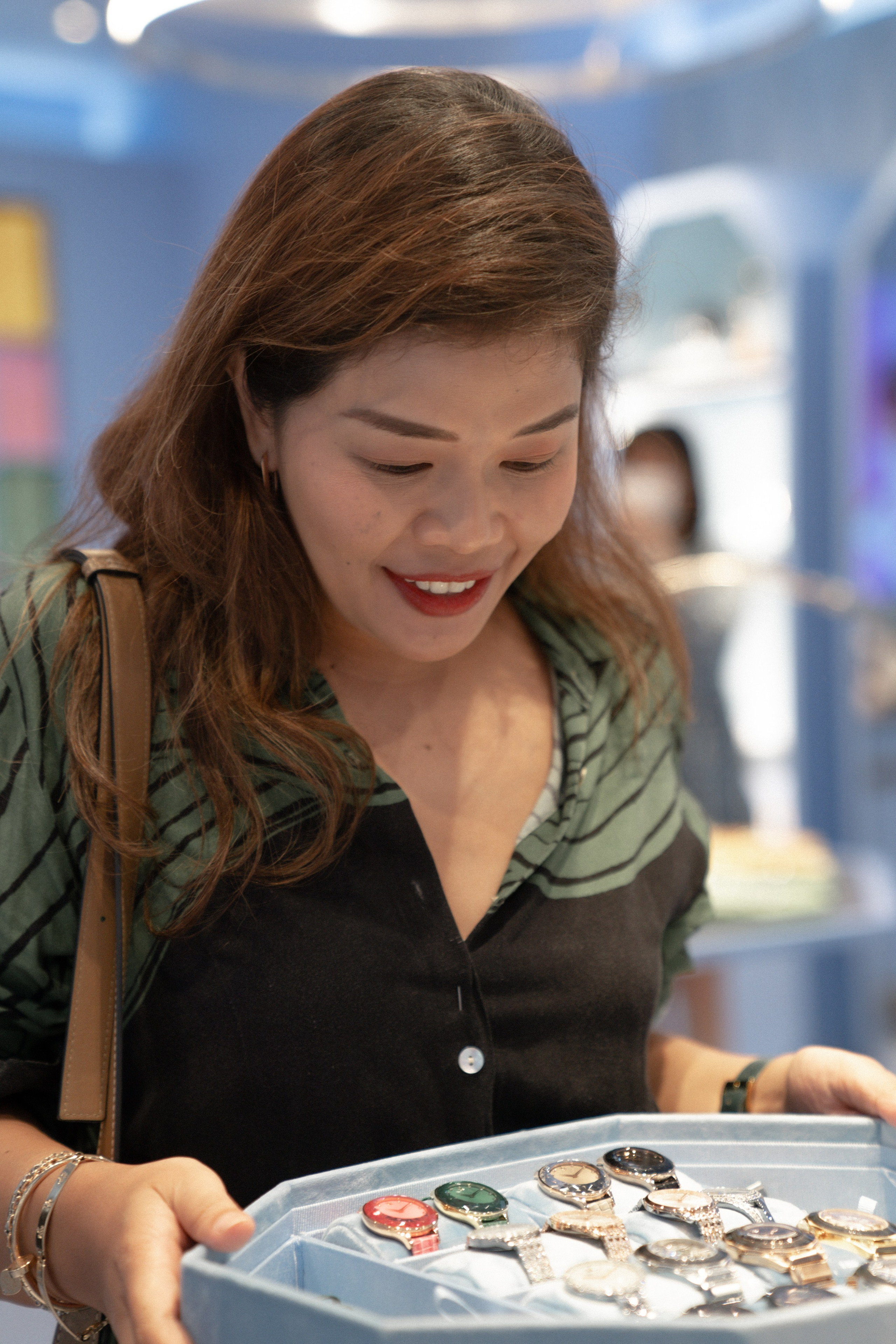 Swarovski event. Dasha in Singapore