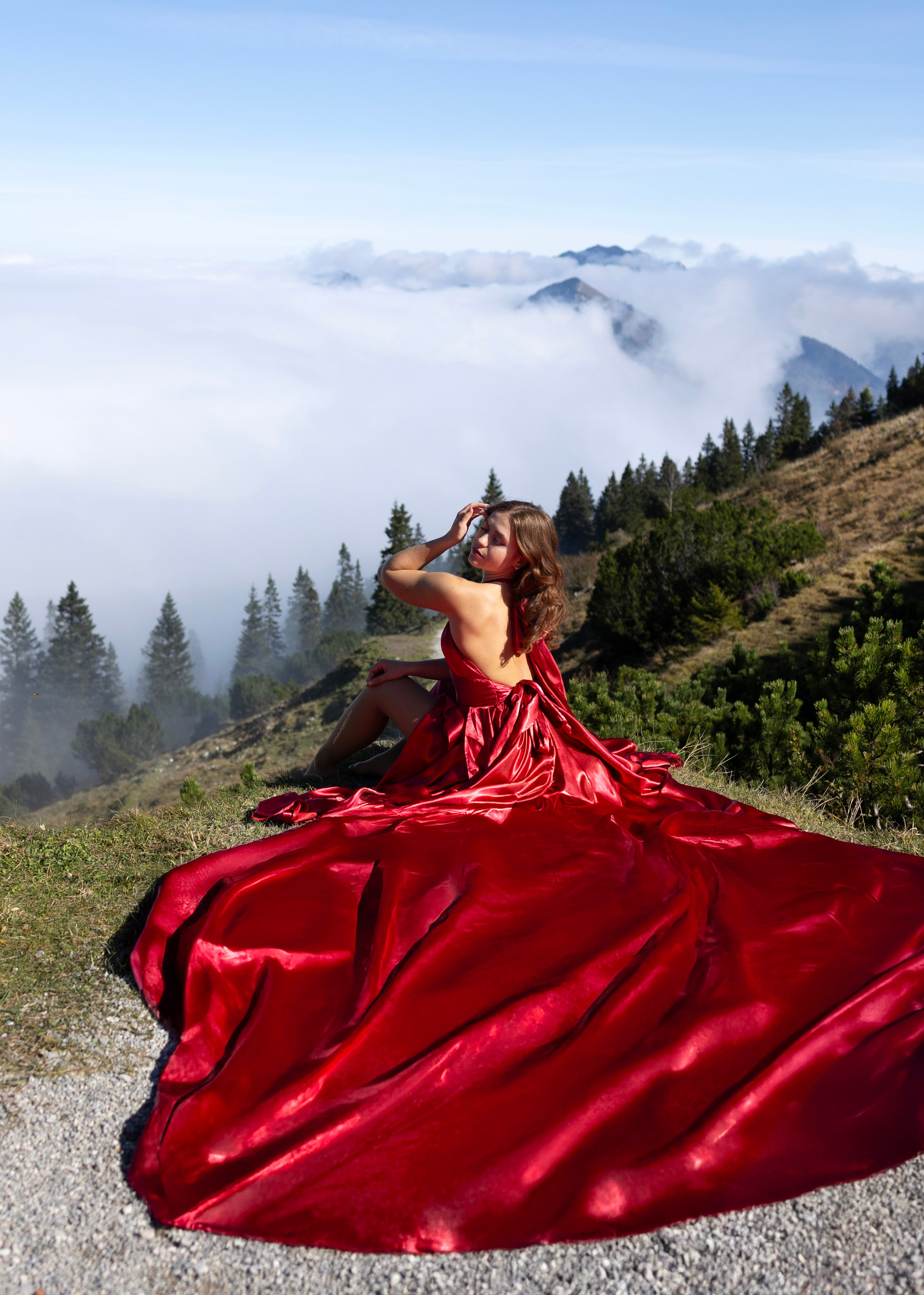 Shooting in the mountains. Photographer in Munich