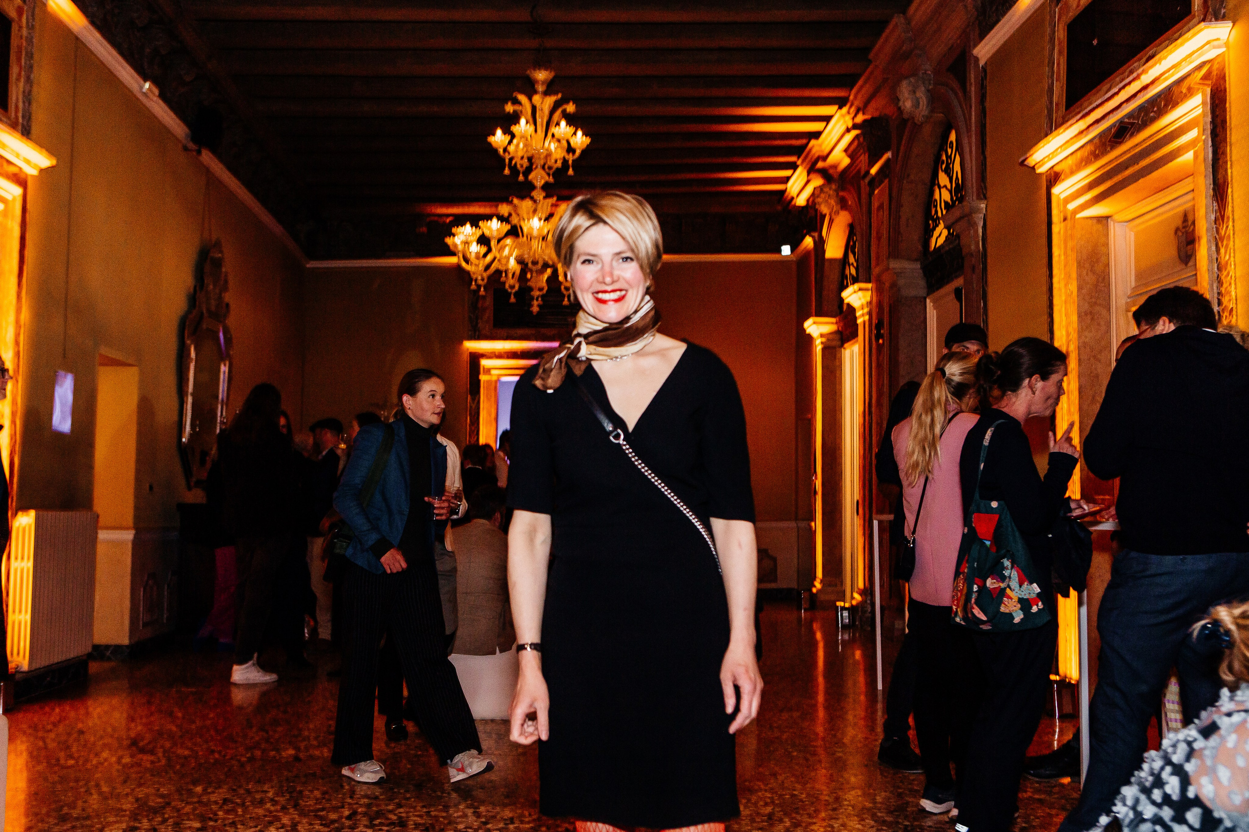 The wonderful party in the ancient palazzo of Venice