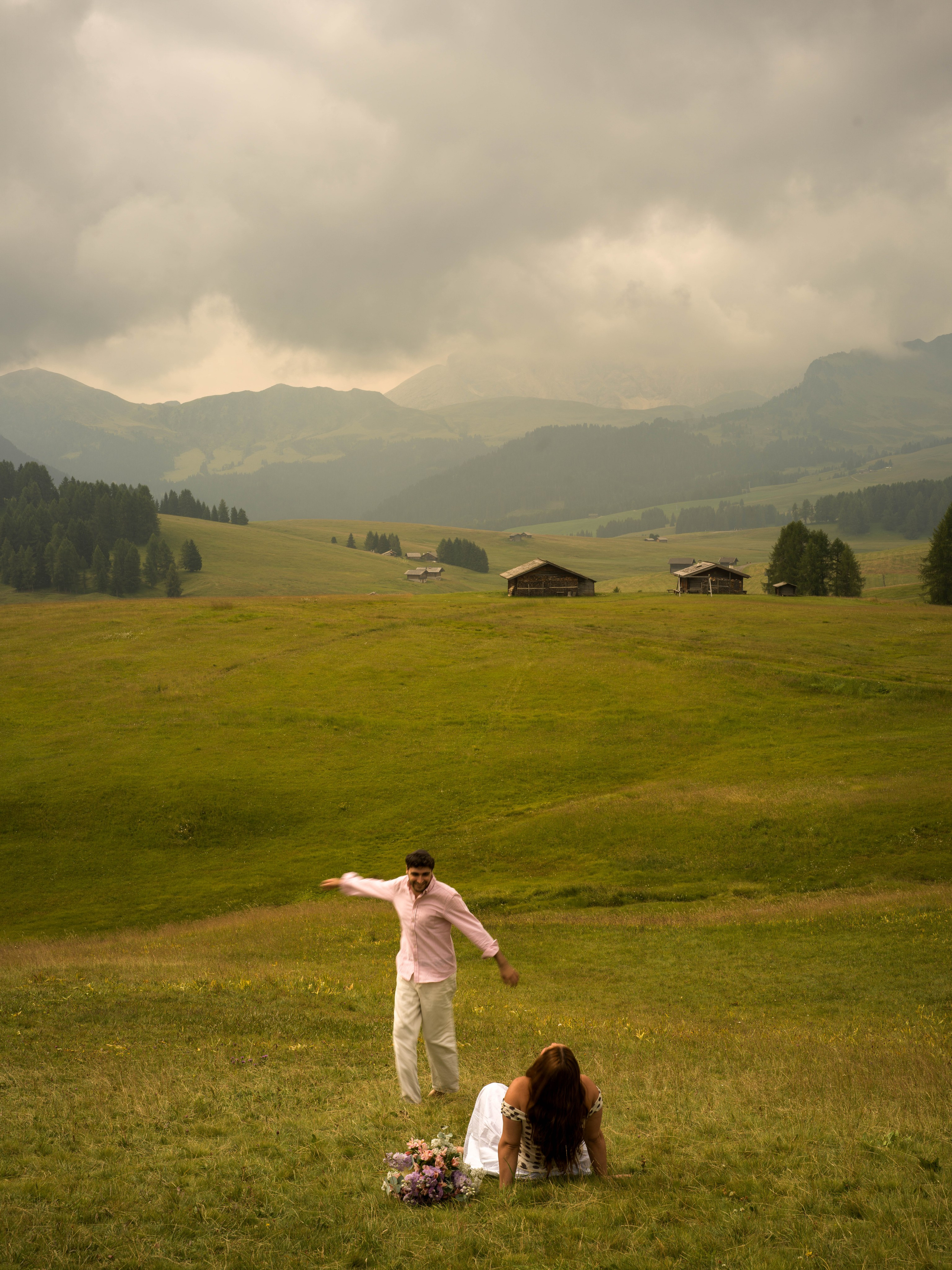 Proposal, Alpe di Siusi, the Dolomites