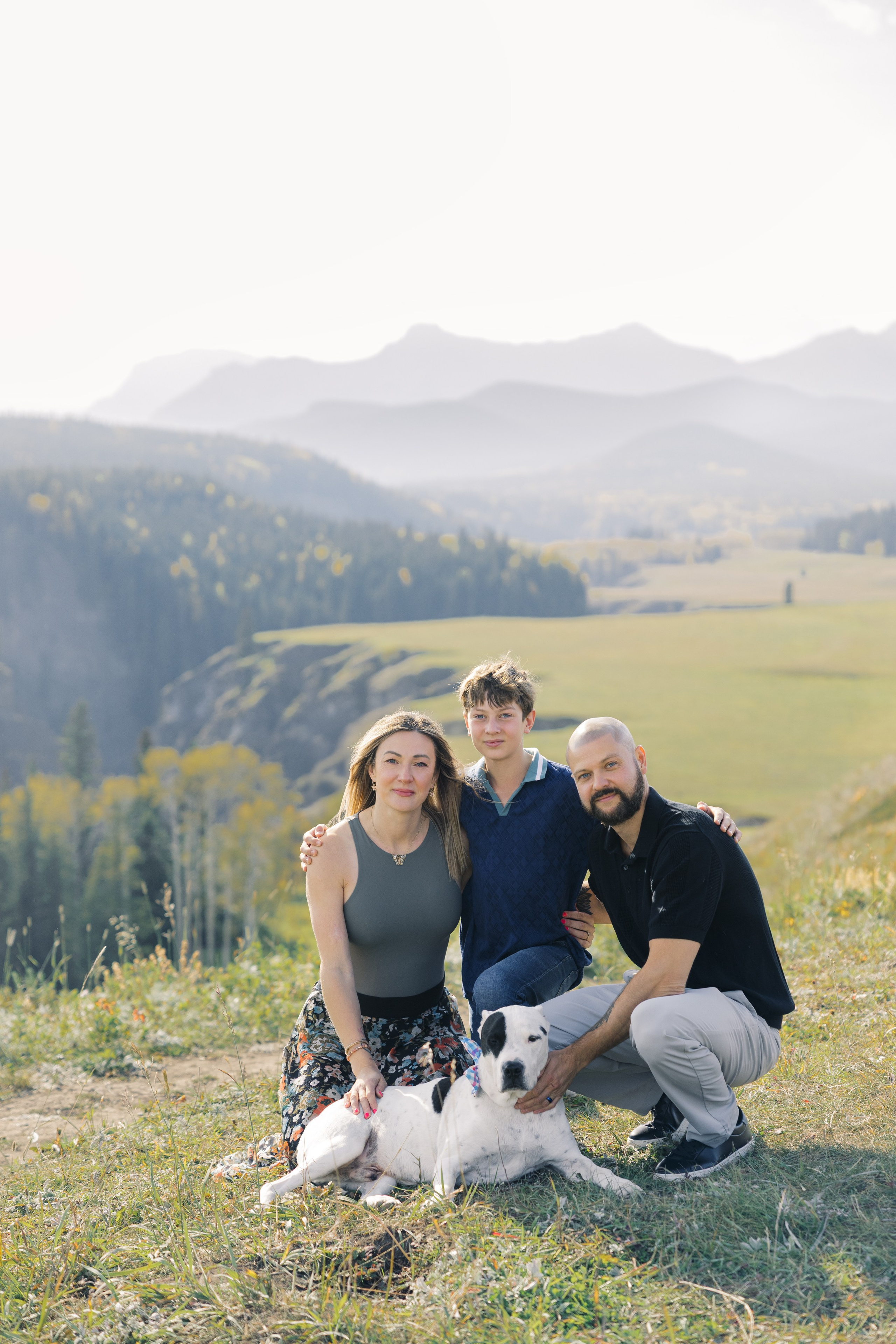 Aleksandra’s family. Home