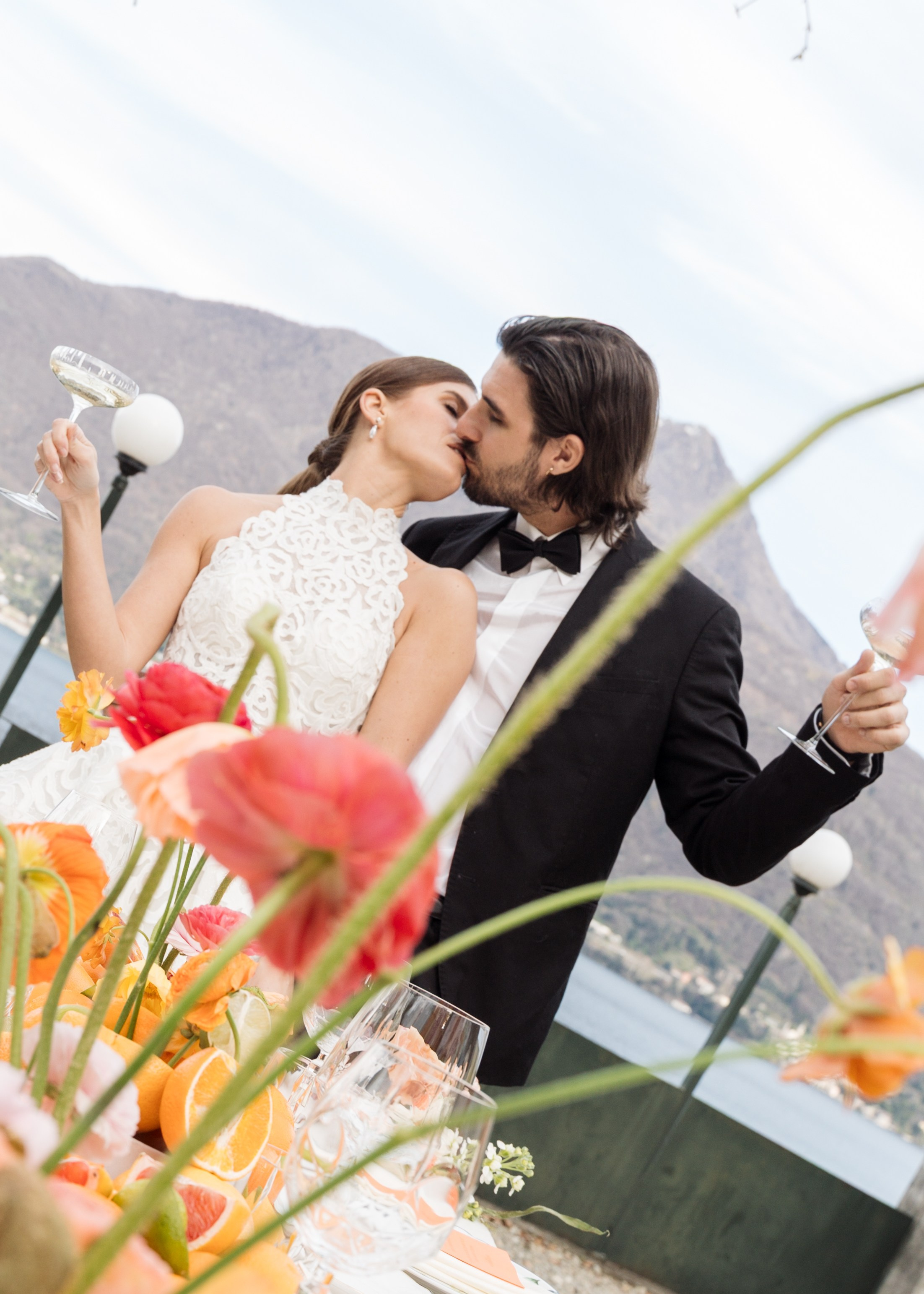 Serena & Dave Aperol Wedding. Proposal Photographer in Lake Como