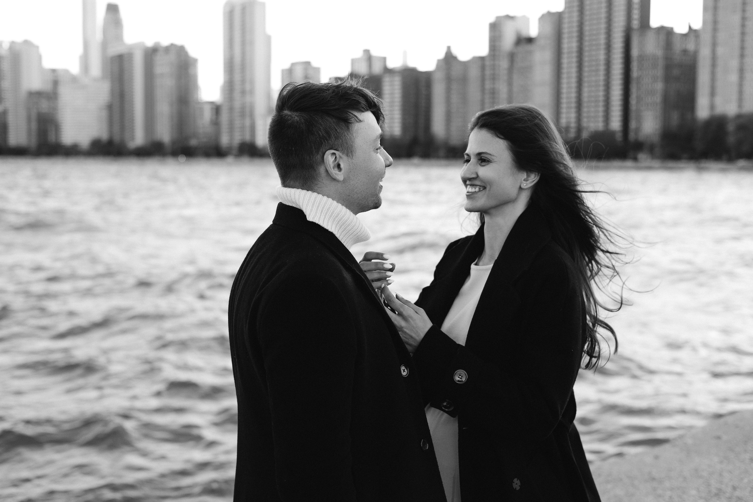 North Lake Shore Proposal — Chicago Photographer — Margarita Chudinova