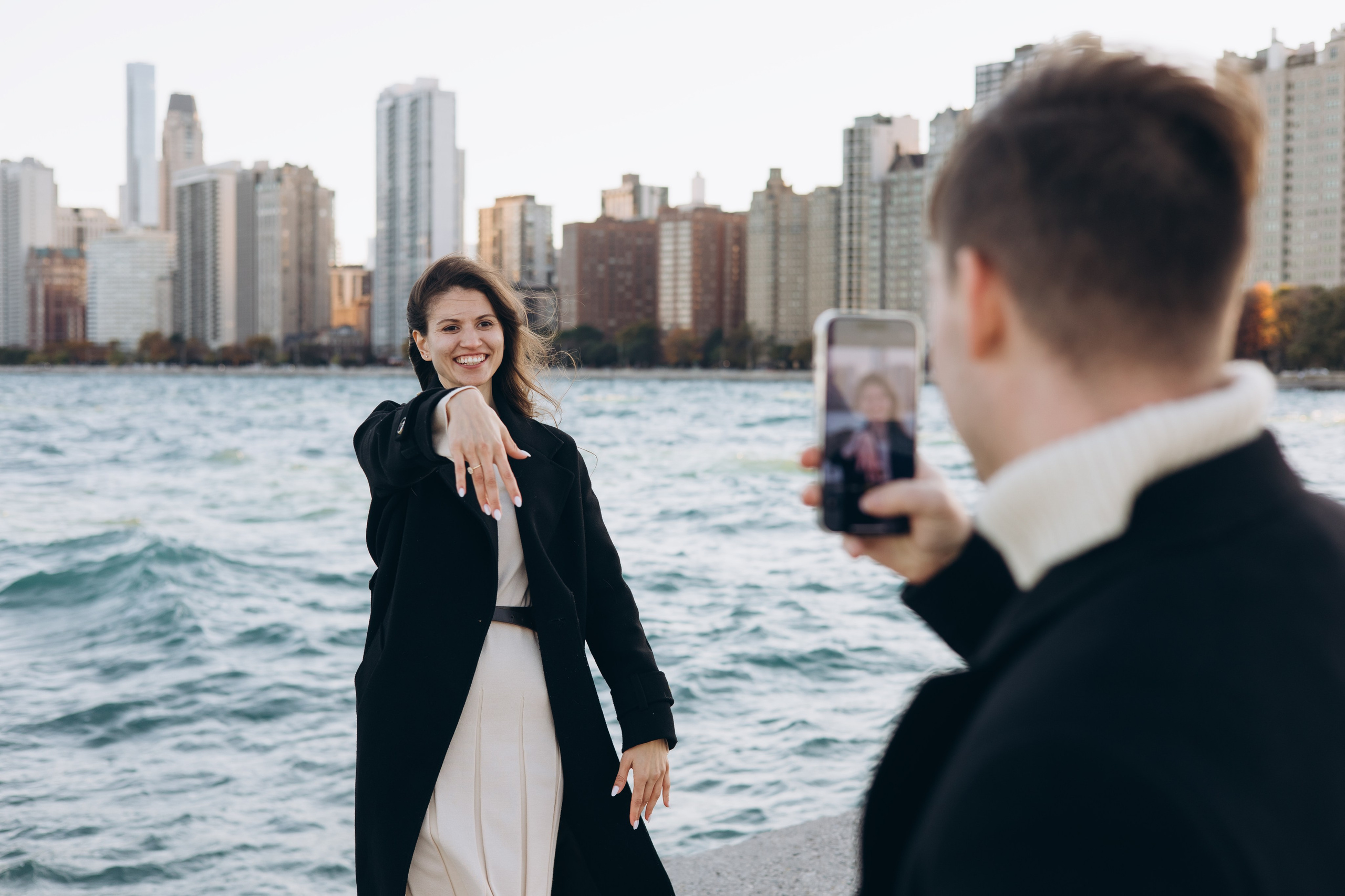 North Lake Shore Proposal — Chicago Photographer — Margarita Chudinova
