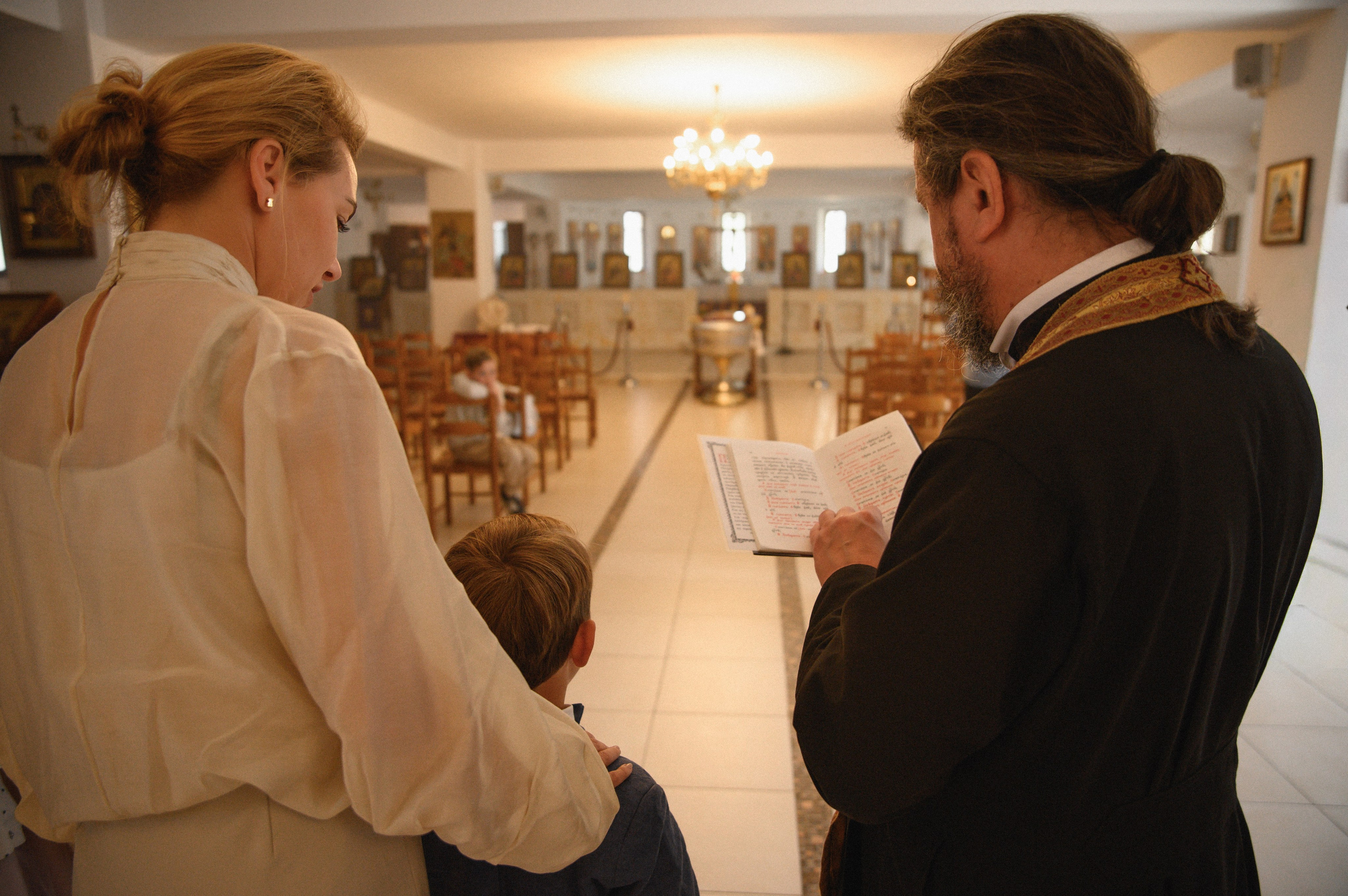 Baptism Mihail. Family, children, portrait, and event photography in Thessaloniki
