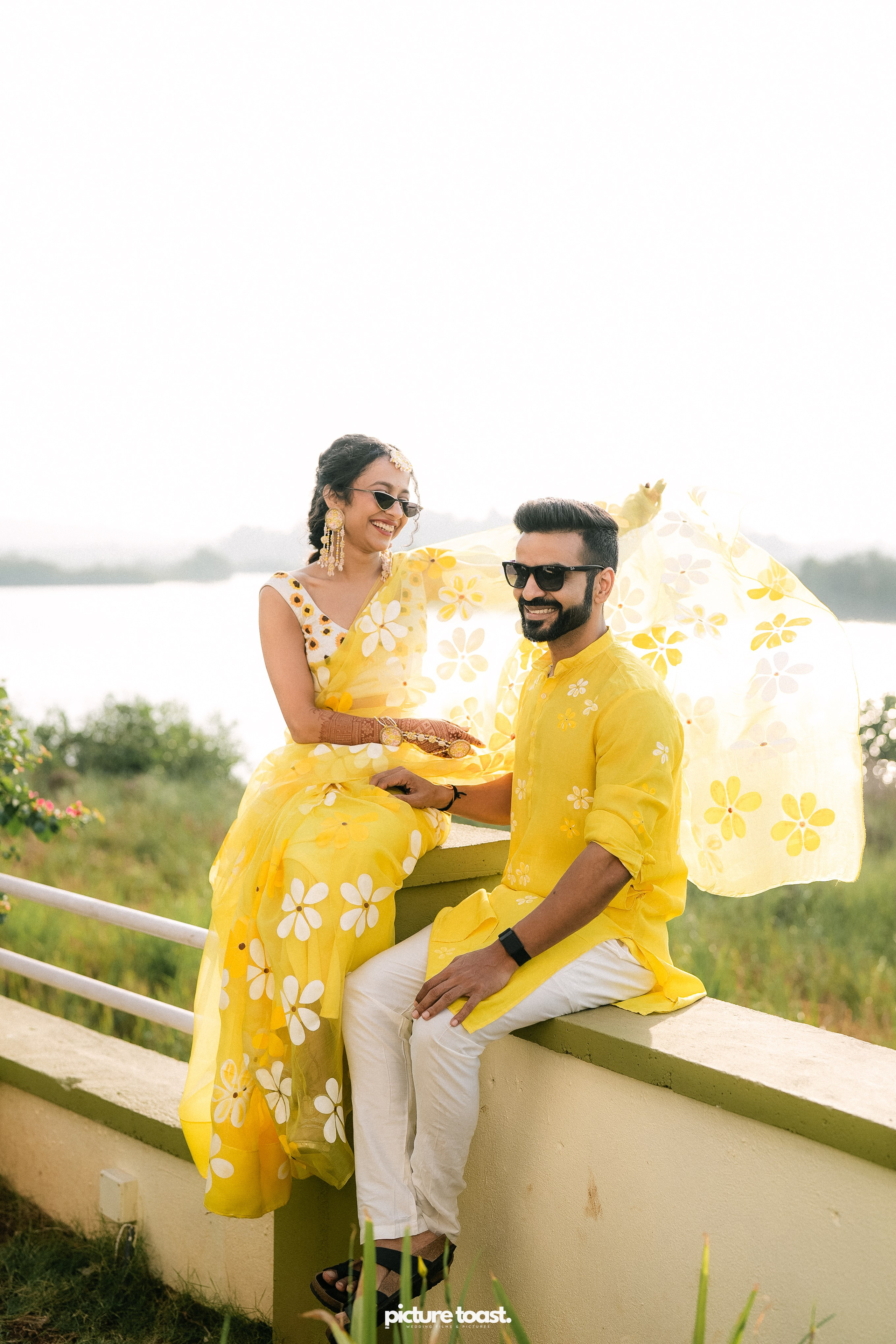 Haldi Hues Ft. Baebie & Goyal. Fine art Wedding Photographers in India & Canada