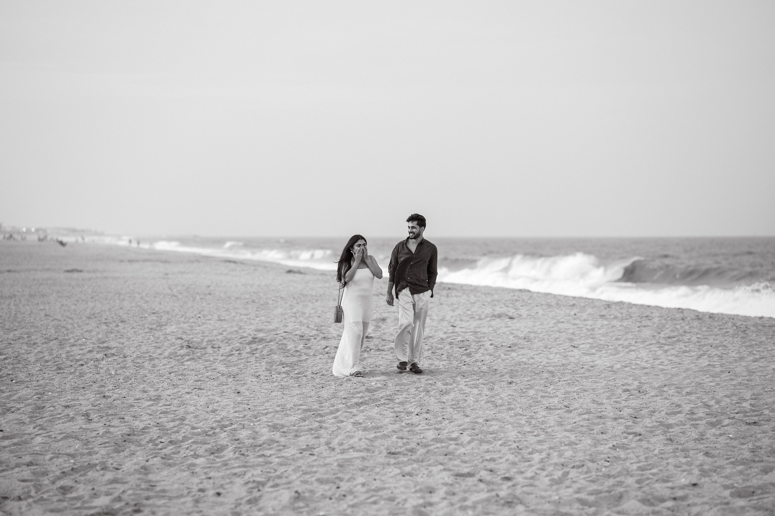 Beach engagement. New York + travel photographer