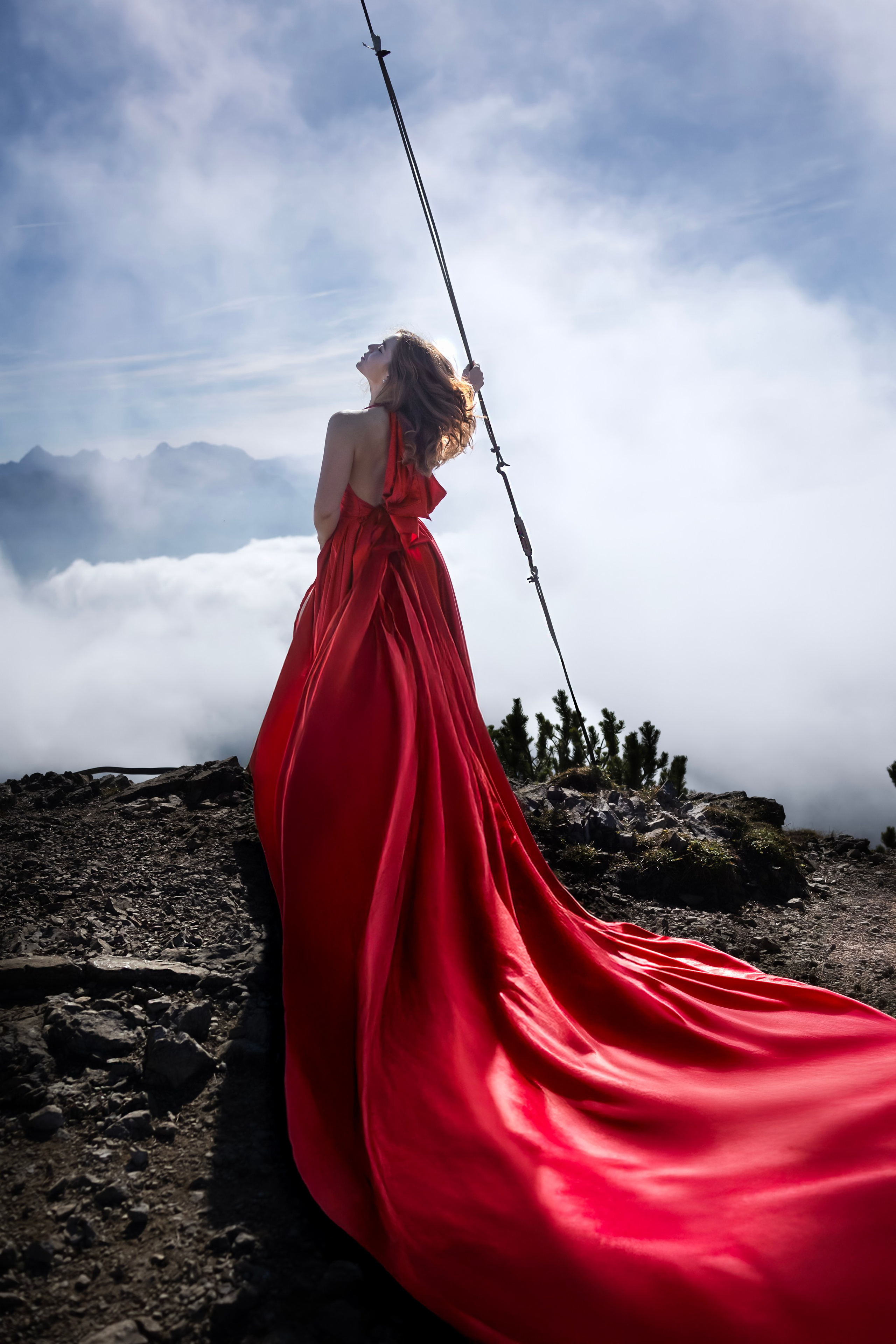 Shooting in the mountains. Photographer in Munich