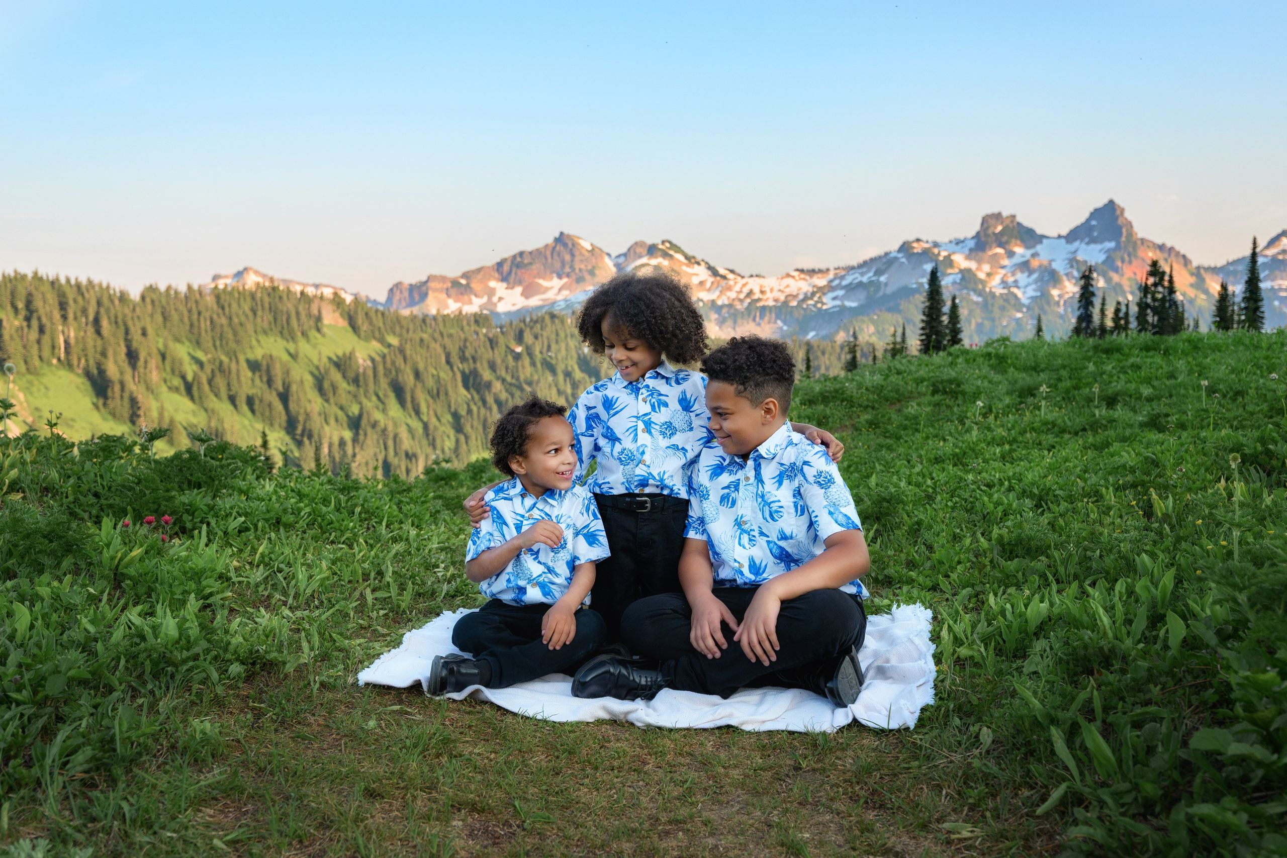 Carline and her family. Wedding & family photography in Seattle area. Helen Michelle photographer