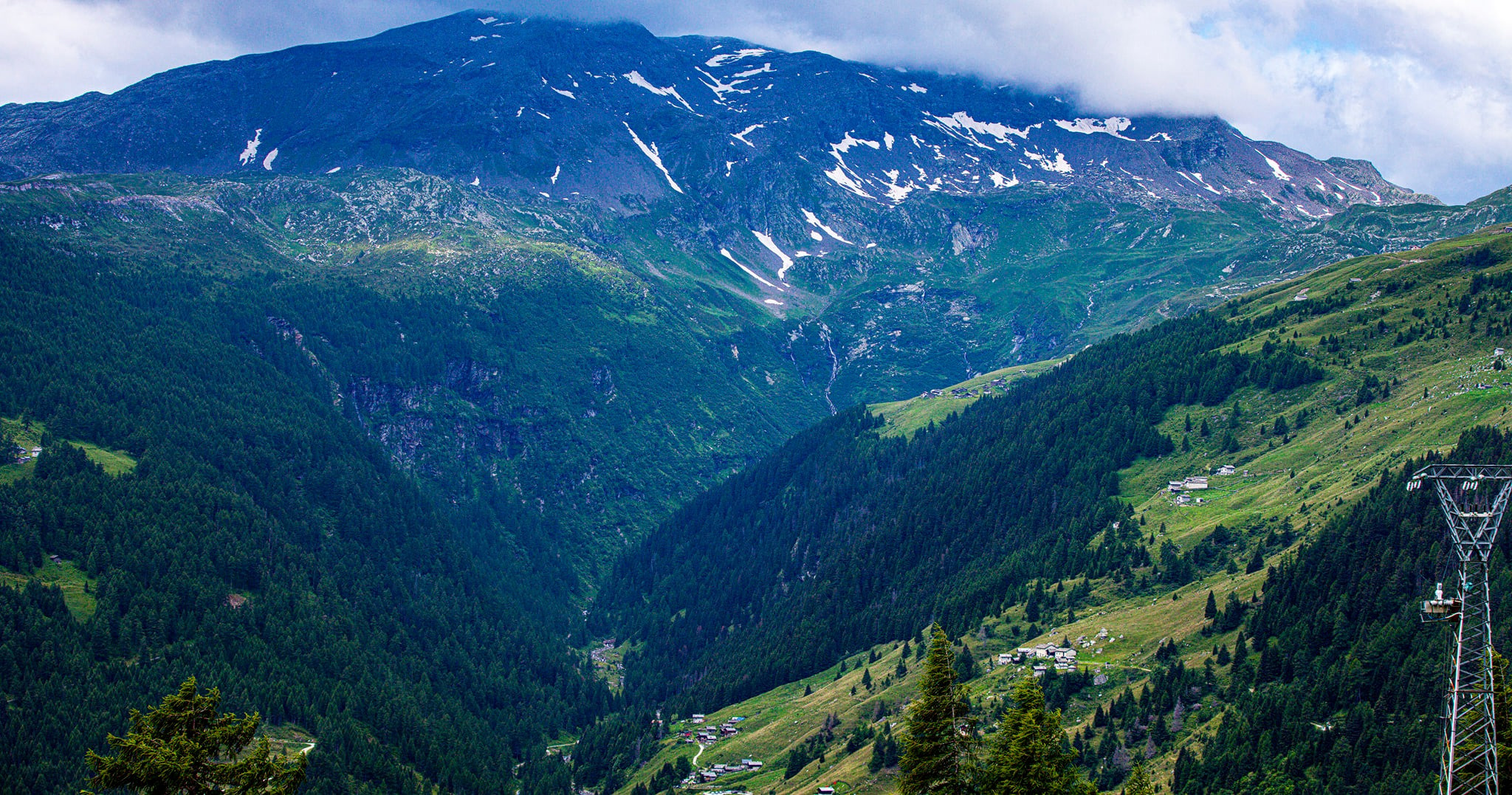 96.Перевал Passo dello Spluga и деревня Montespluga.18.7.2021. Путешествия в формате 360......