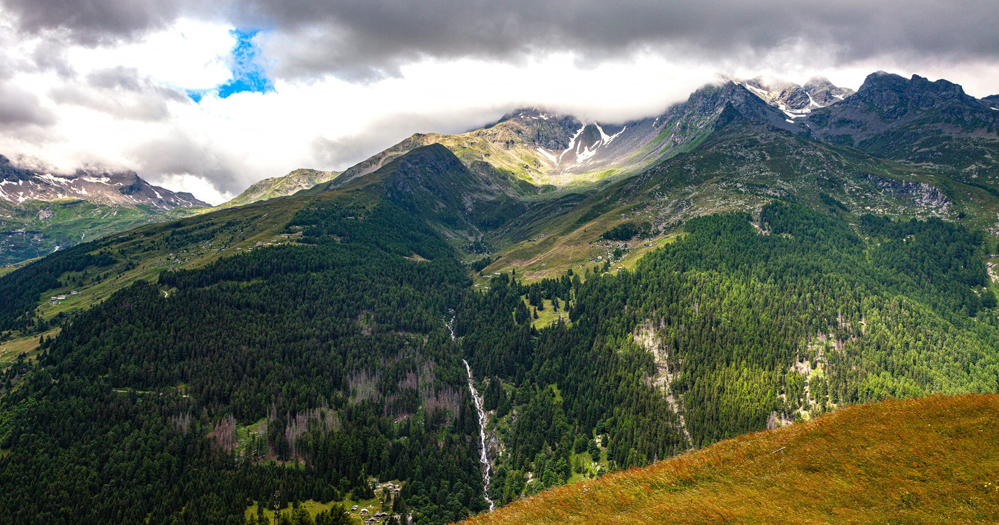 96.Перевал Passo dello Spluga и деревня Montespluga.18.7.2021. Путешествия в формате 360......