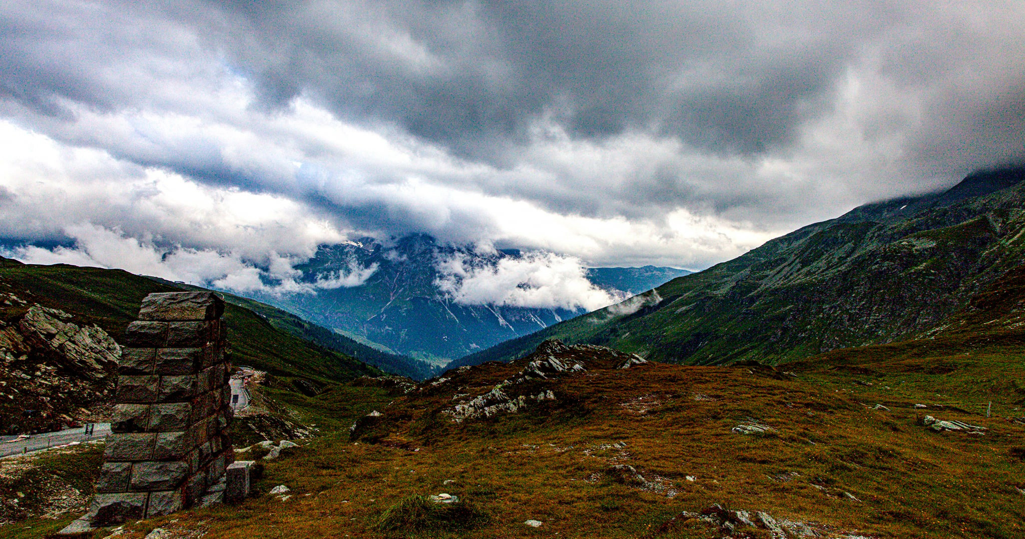 96.Перевал Passo dello Spluga и деревня Montespluga.18.7.2021. Путешествия в формате 360......
