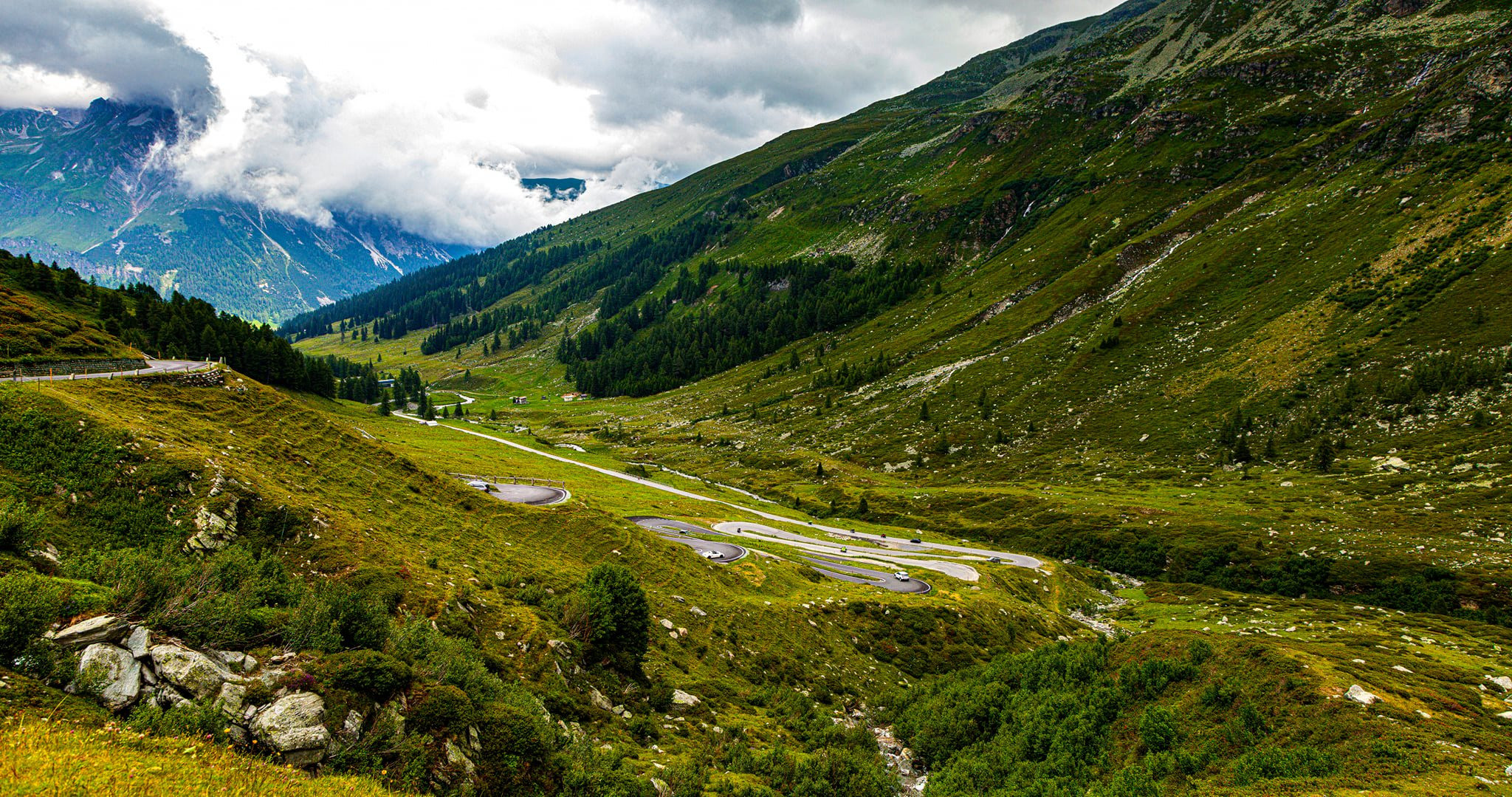 96.Перевал Passo dello Spluga и деревня Montespluga.18.7.2021. Путешествия в формате 360......