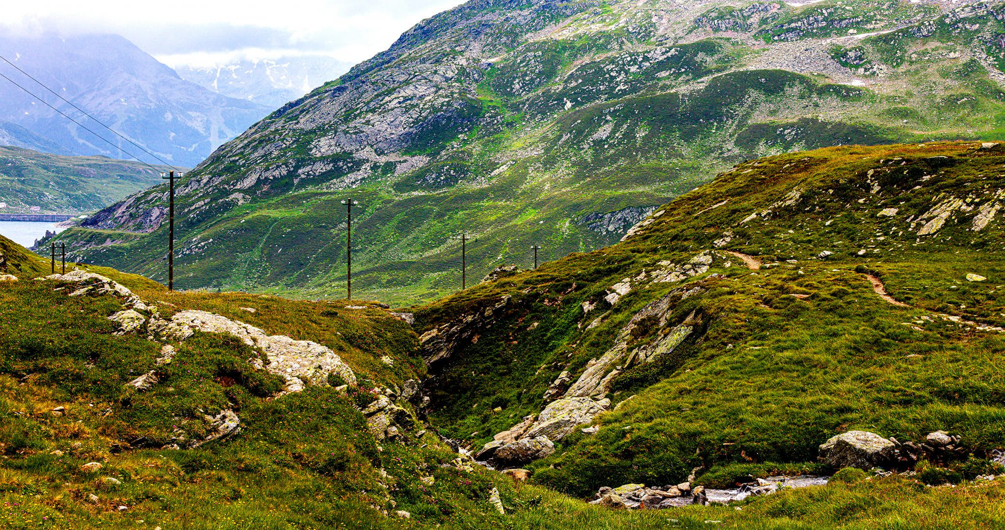 96.Перевал Passo dello Spluga и деревня Montespluga.18.7.2021. Путешествия в формате 360......