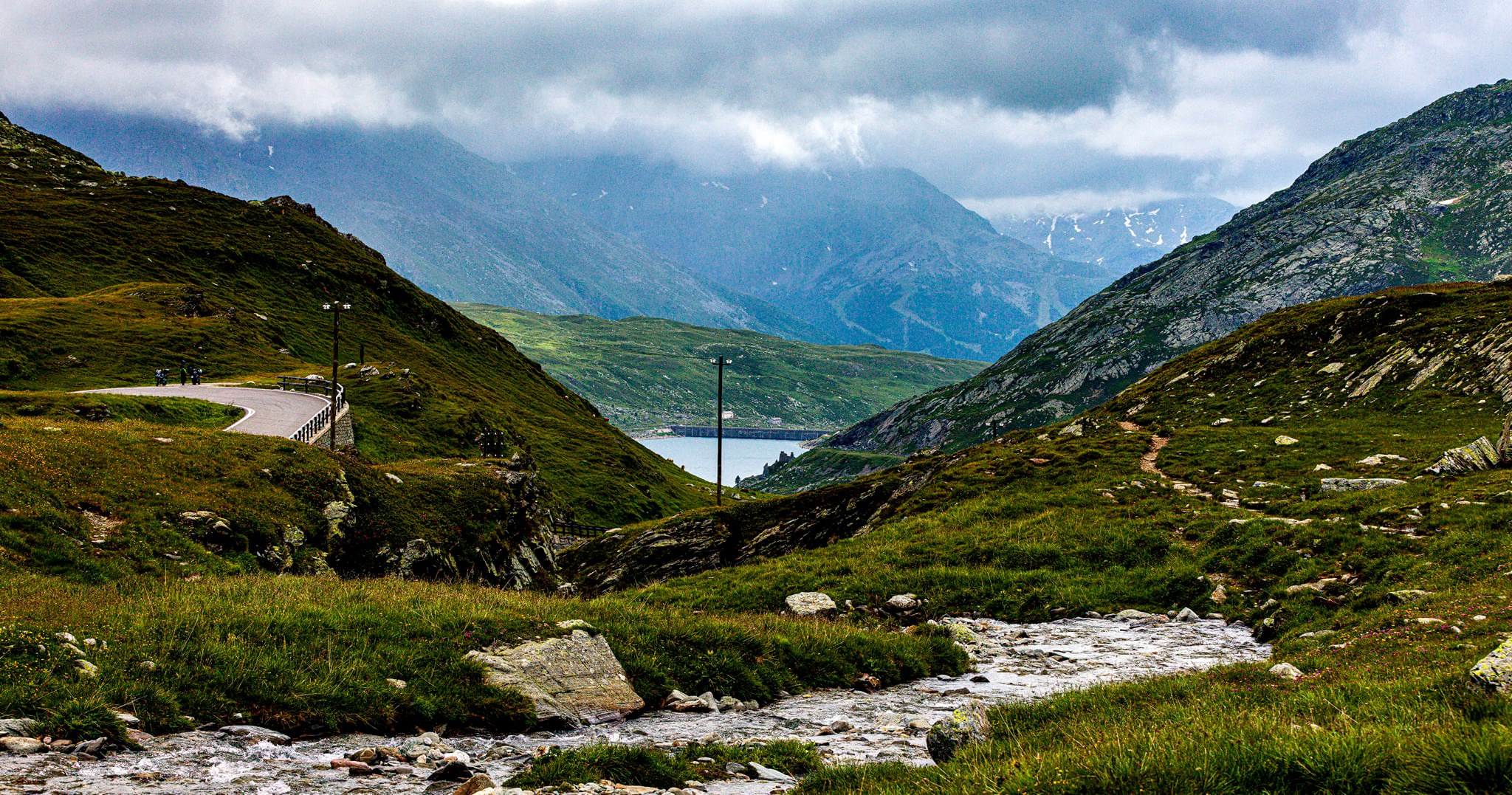 96.Перевал Passo dello Spluga и деревня Montespluga.18.7.2021. Путешествия в формате 360......