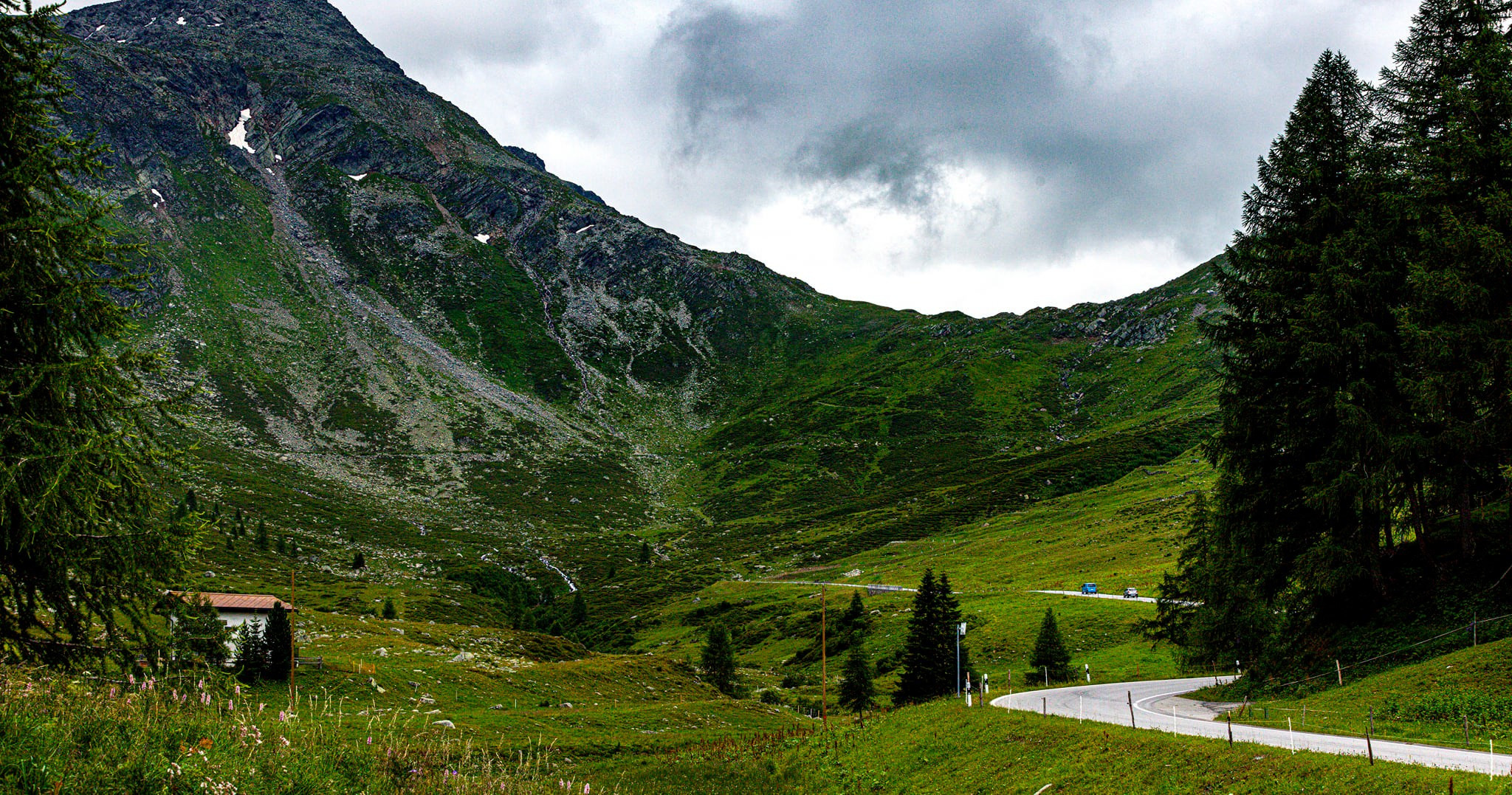 96.Перевал Passo dello Spluga и деревня Montespluga.18.7.2021. Путешествия в формате 360......