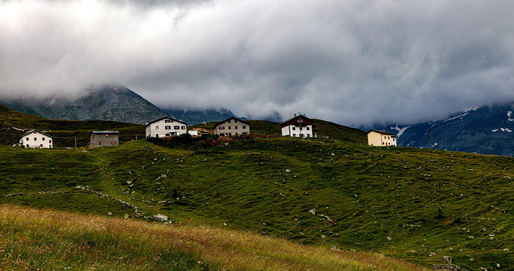 96.Перевал Passo dello Spluga и деревня Montespluga.18.7.2021. Путешествия в формате 360......