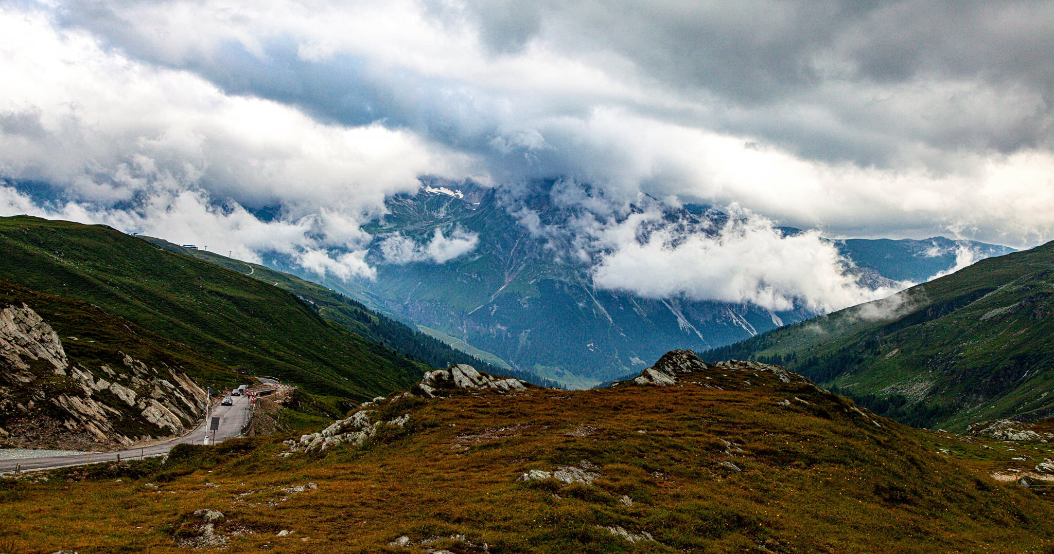 96.Перевал Passo dello Spluga и деревня Montespluga.18.7.2021. Путешествия в формате 360......